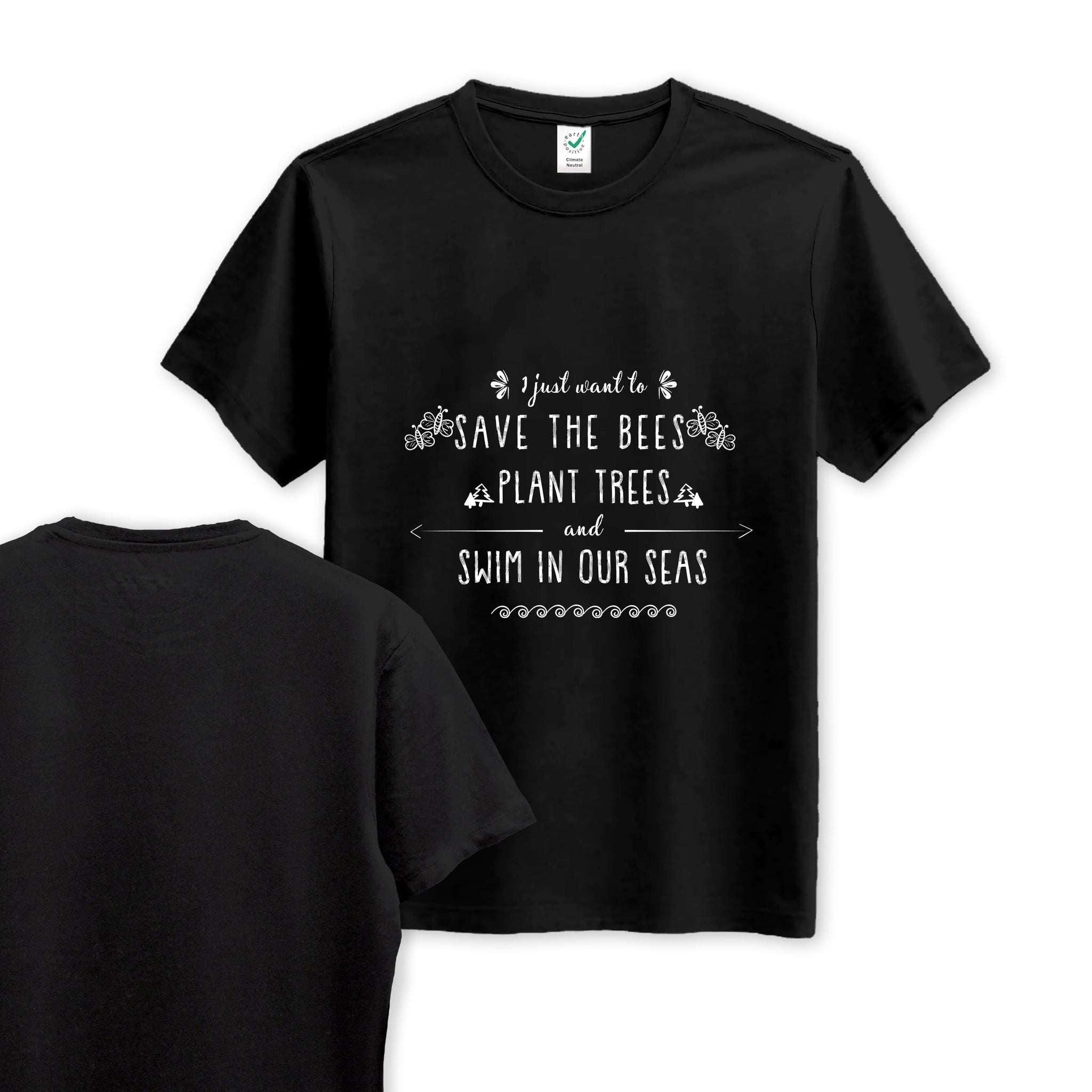 Bees, Trees & Seas - Organic Cotton Tee - One Choice Apparel