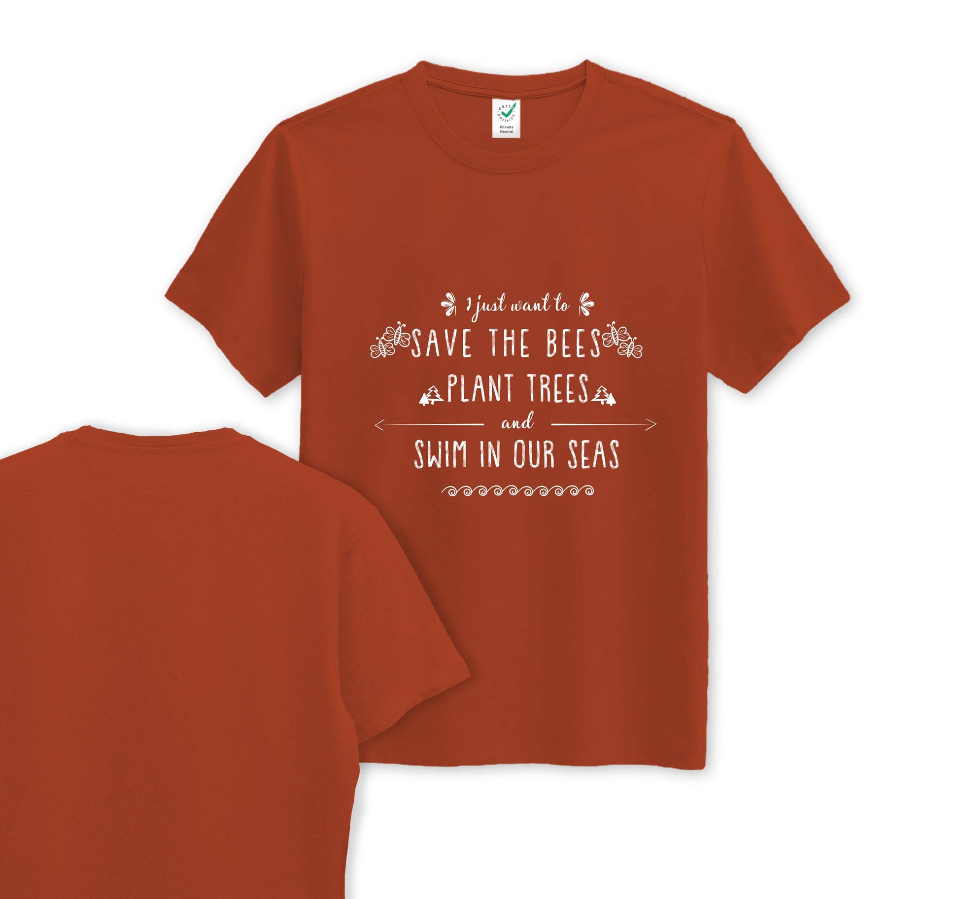Bees, Trees & Seas - Organic Cotton Tee - One Choice Apparel