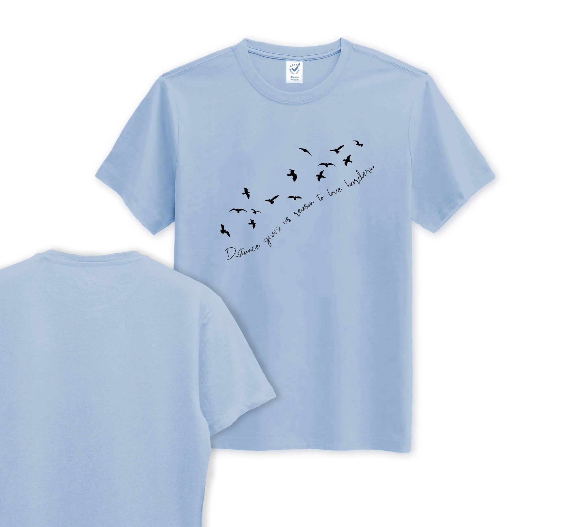 Birds - Front Print - Organic Cotton Tee - One Choice Apparel