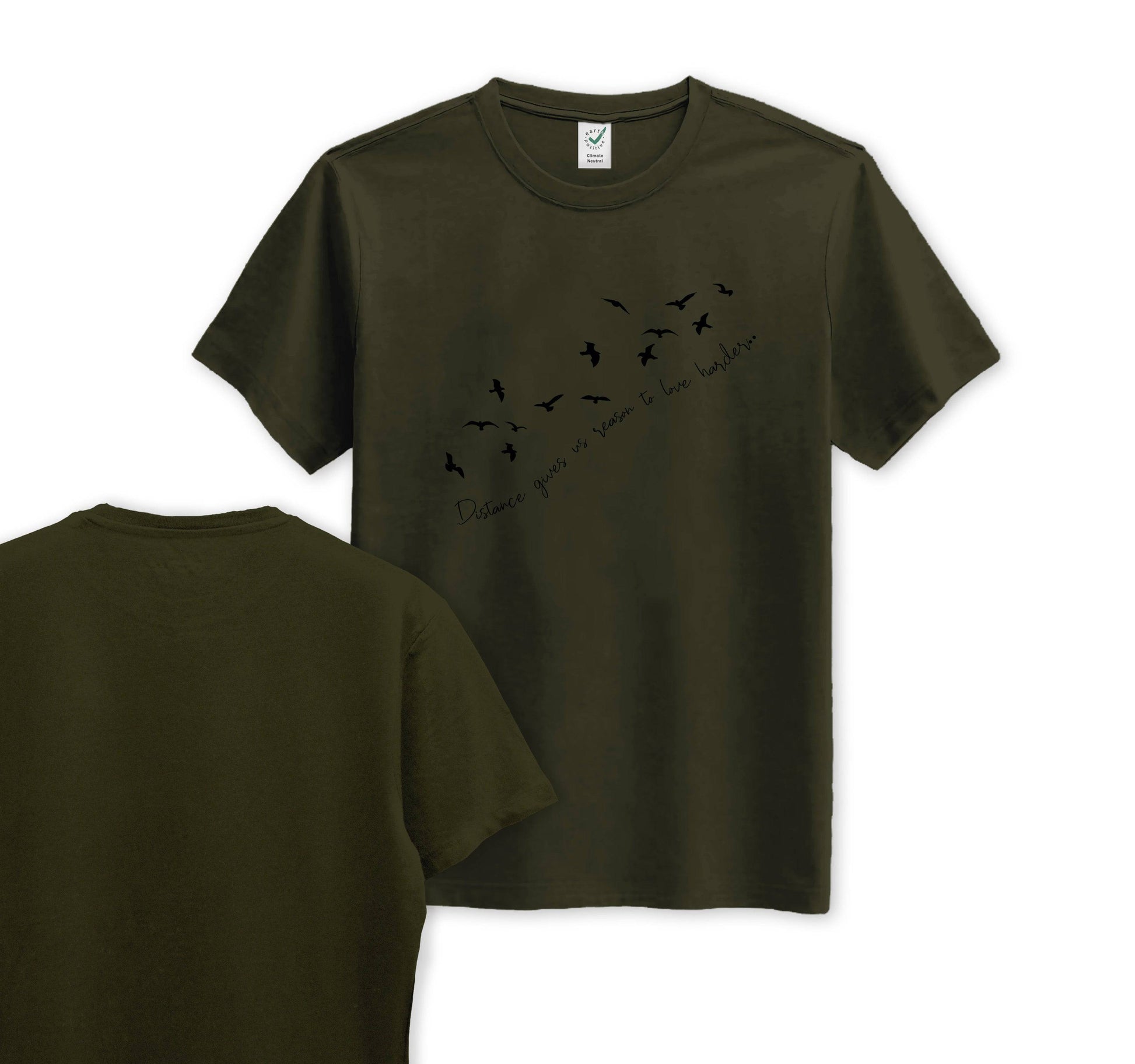 Birds - Front Print - Organic Cotton Tee - One Choice Apparel