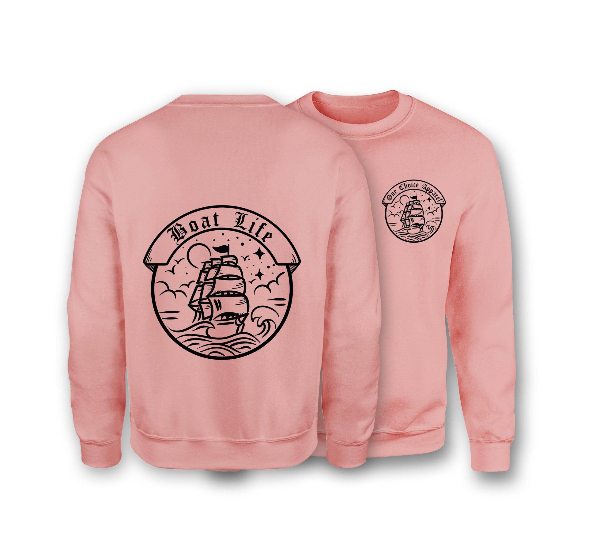 Boat Life Sweatshirt - Organic Cotton Sweatshirt - One Choice Apparel