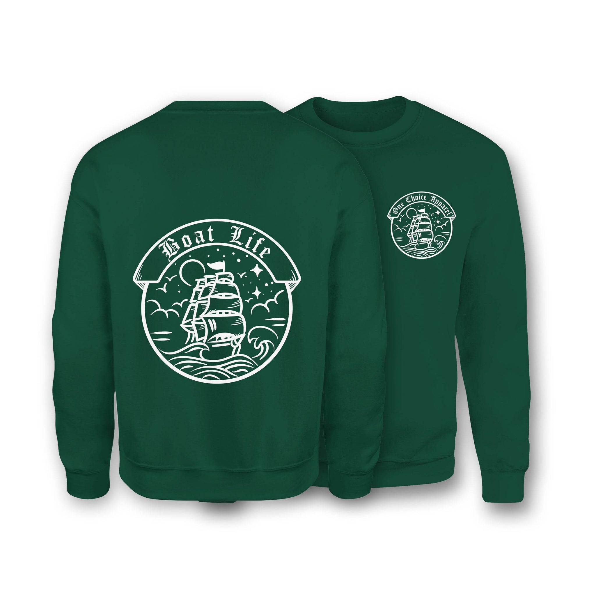 Boat Life Sweatshirt - Organic Cotton Sweatshirt - One Choice Apparel
