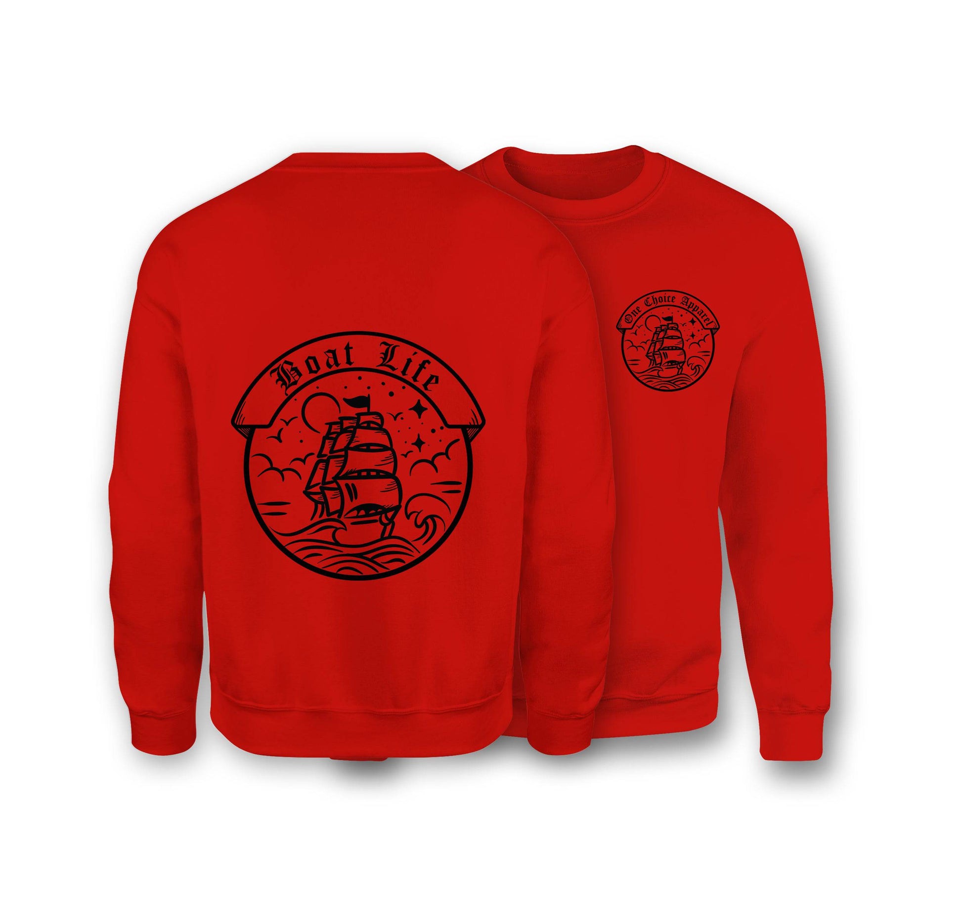 Boat Life Sweatshirt - Organic Cotton Sweatshirt - One Choice Apparel