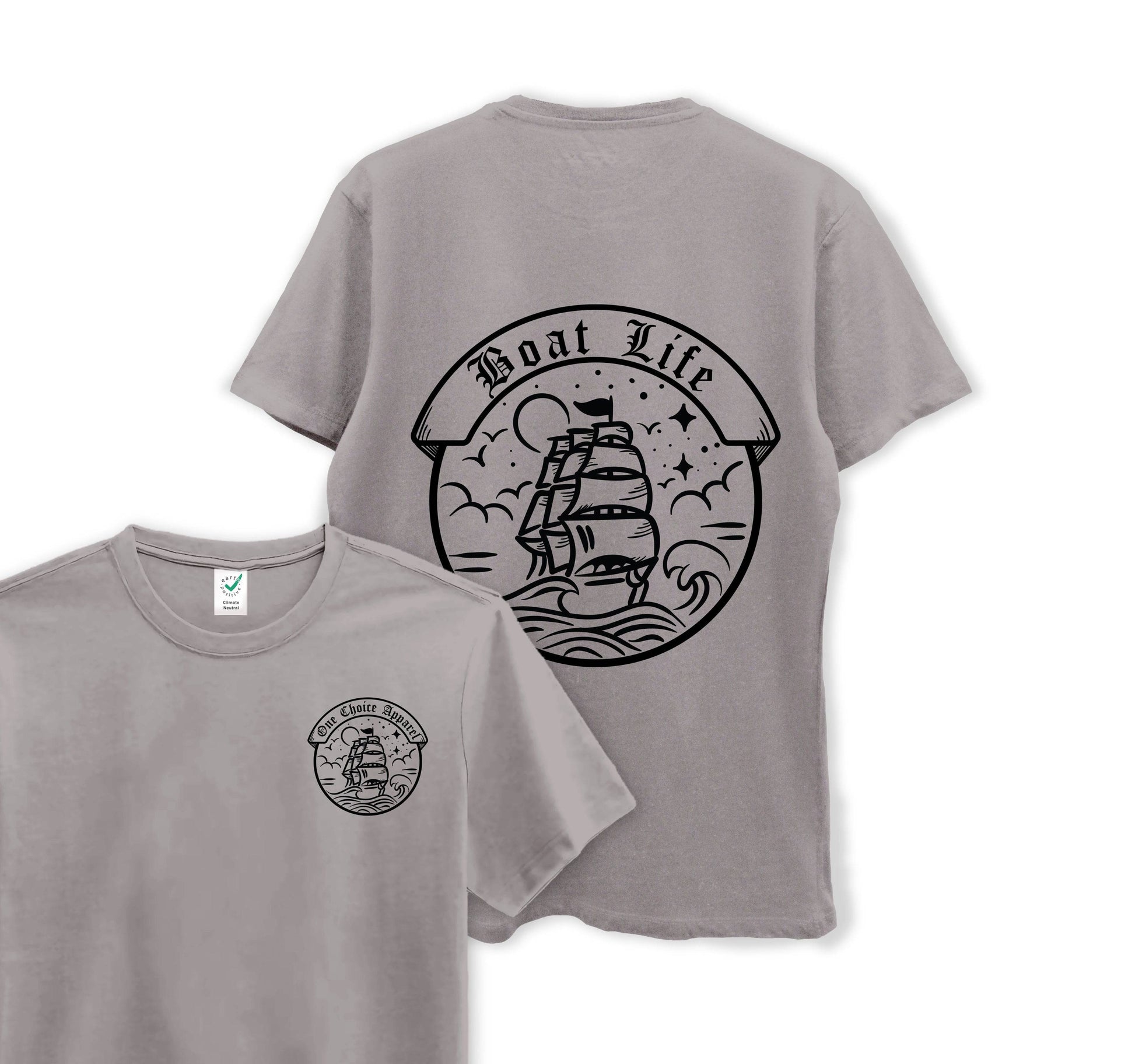 Boat Life Tee - Organic Cotton Tee - One Choice Apparel