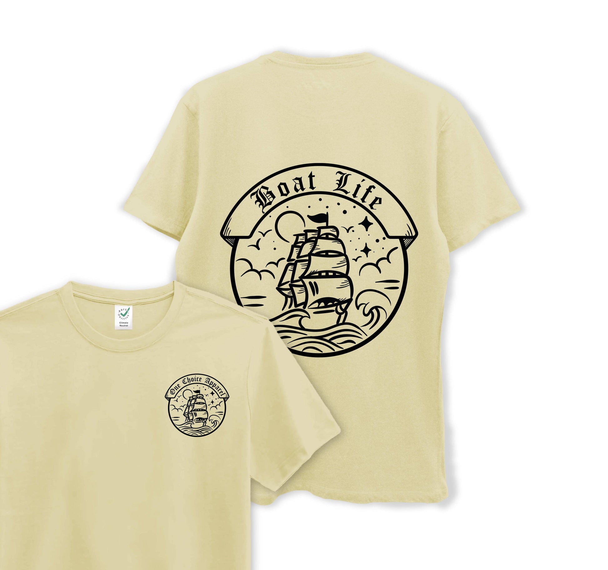 Boat Life Tee - Organic Cotton Tee - One Choice Apparel