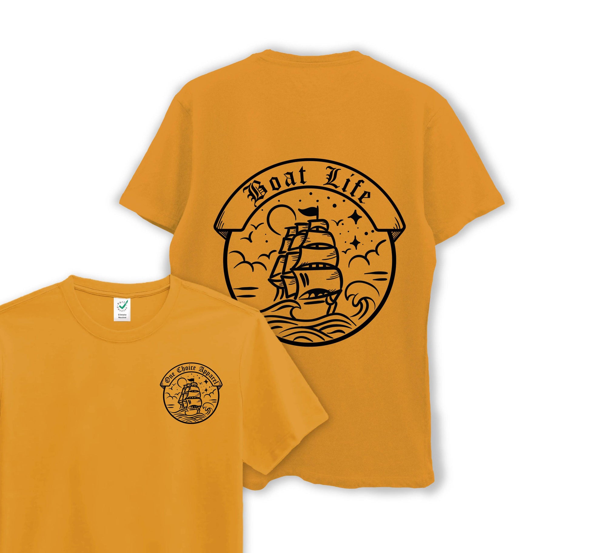 Boat Life Tee - Organic Cotton Tee - One Choice Apparel