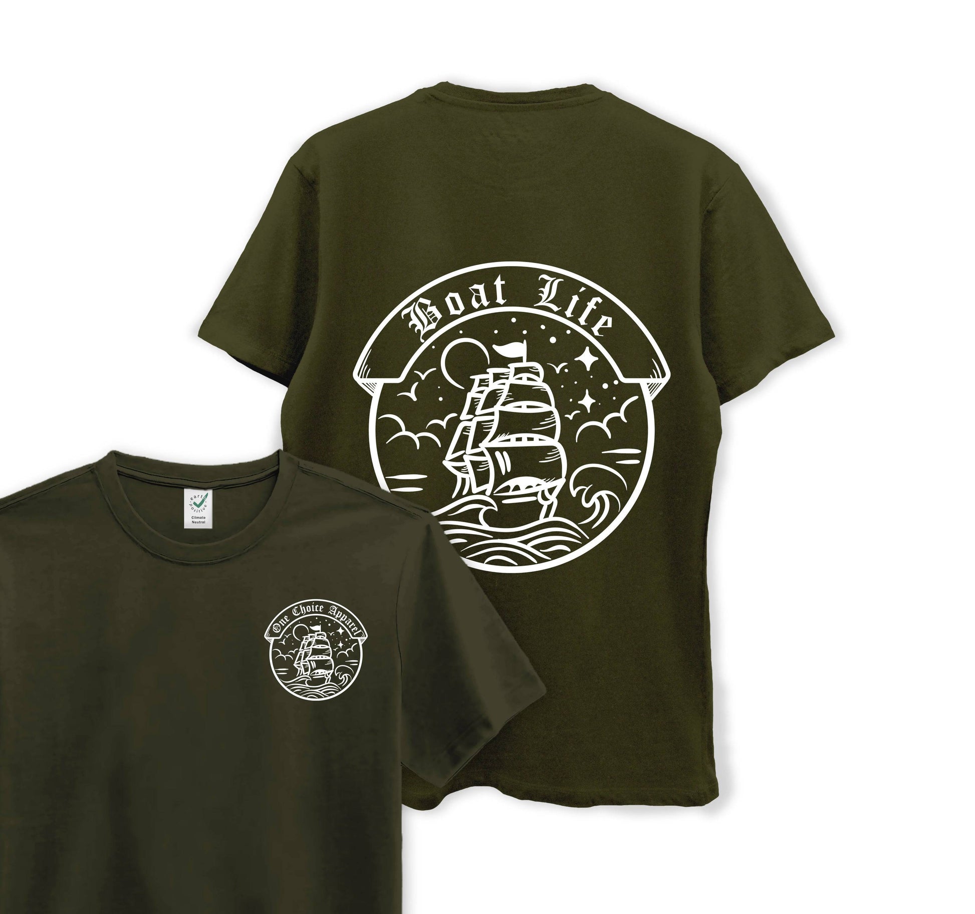 Boat Life Tee - Organic Cotton Tee - One Choice Apparel