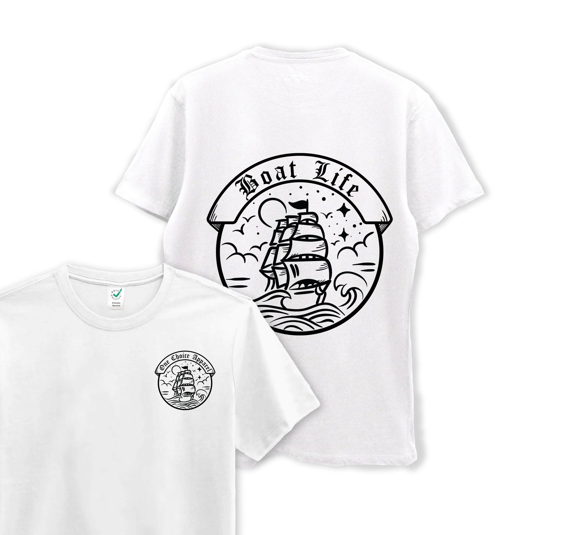 Boat Life Tee - Organic Cotton Tee - One Choice Apparel