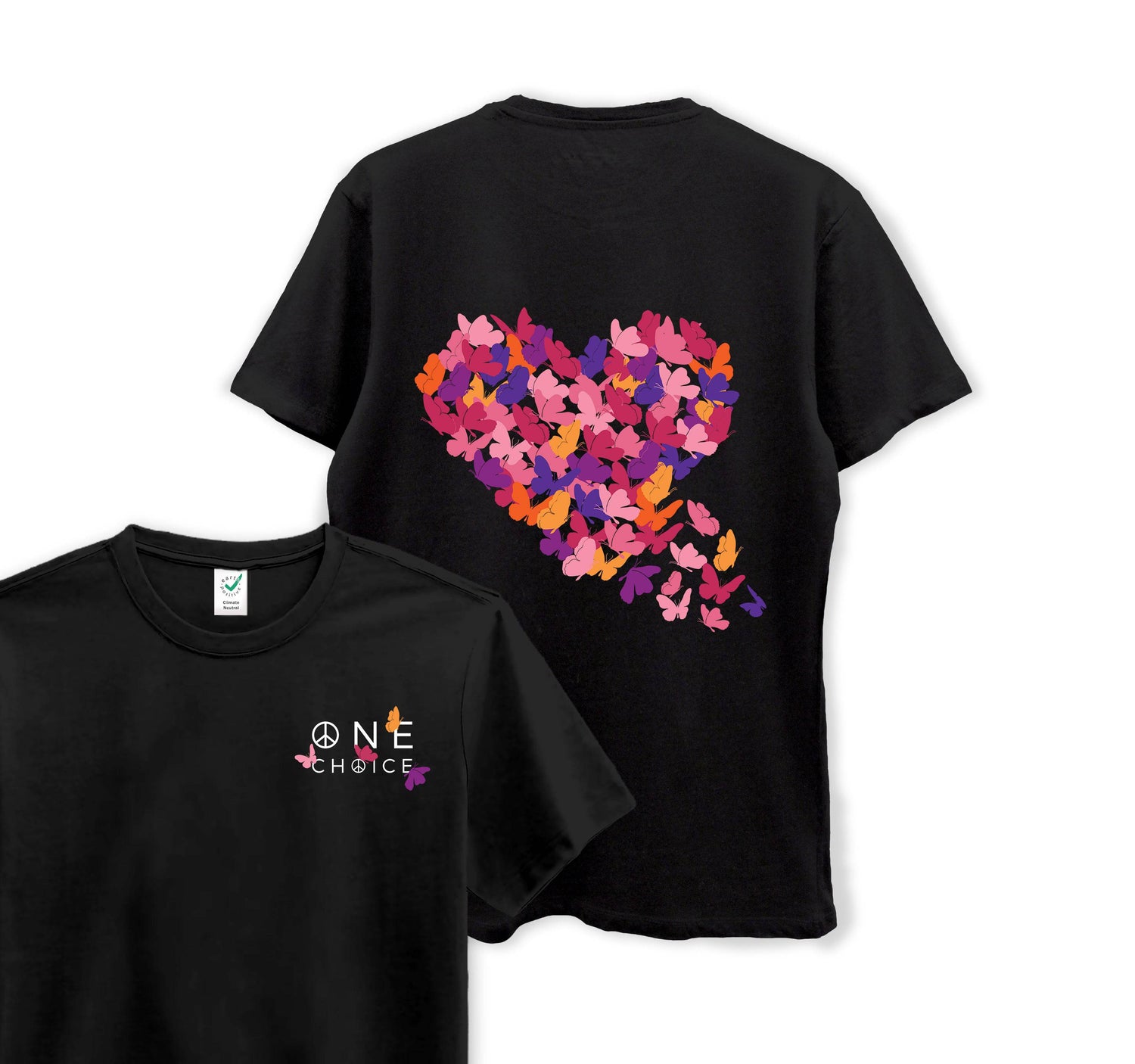 Butterfly Love - Organic Cotton Tee - One Choice Apparel