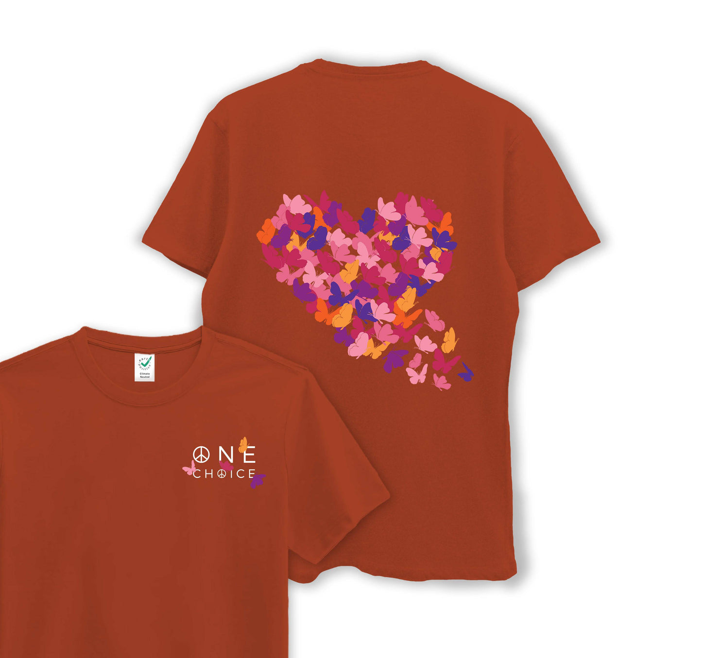 Butterfly Love - Organic Cotton Tee - One Choice Apparel