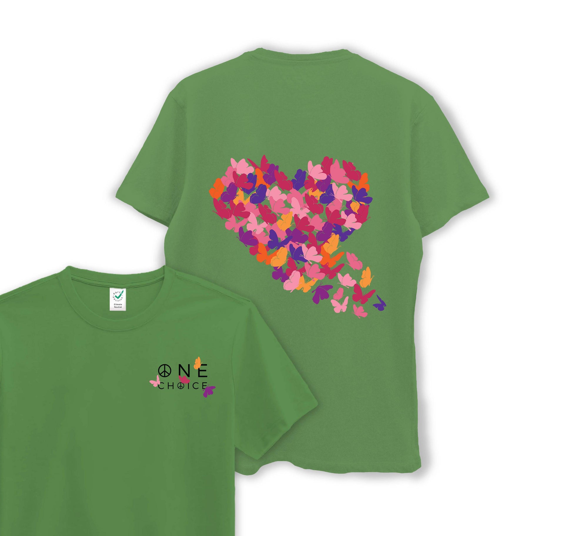 Butterfly Love - Organic Cotton Tee - One Choice Apparel