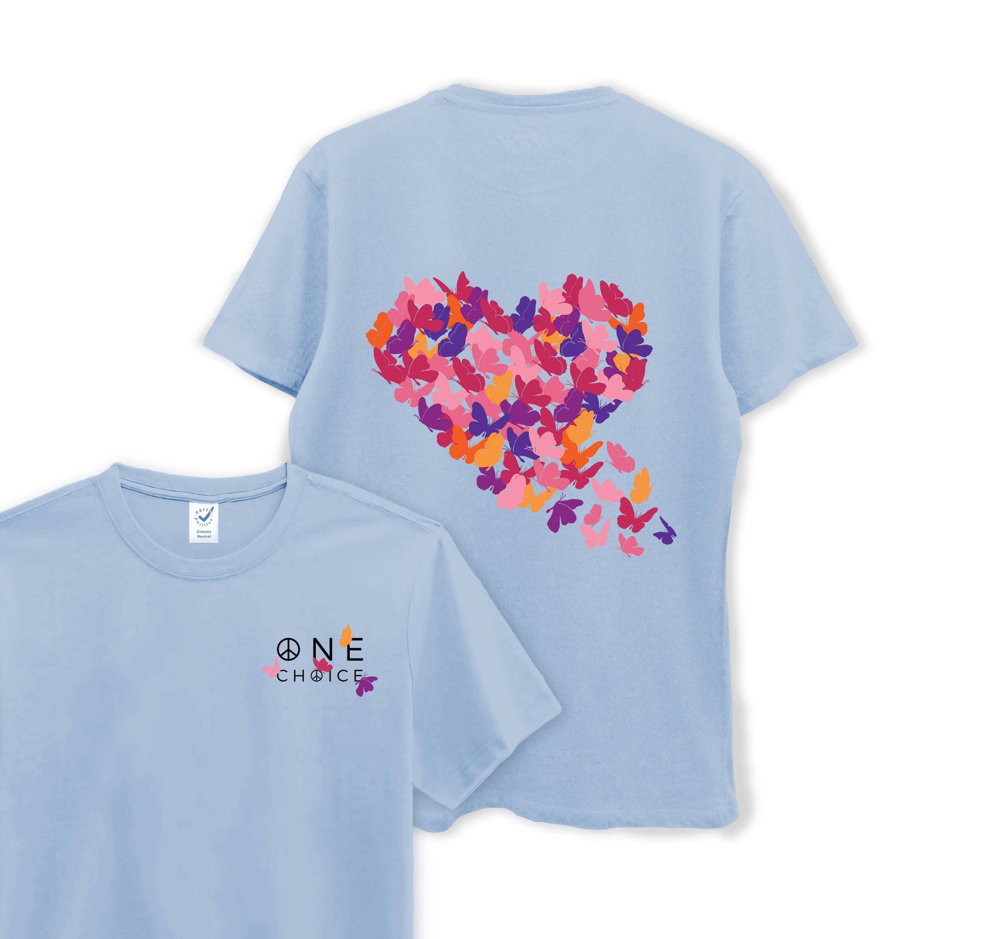 Butterfly Love - Organic Cotton Tee - One Choice Apparel