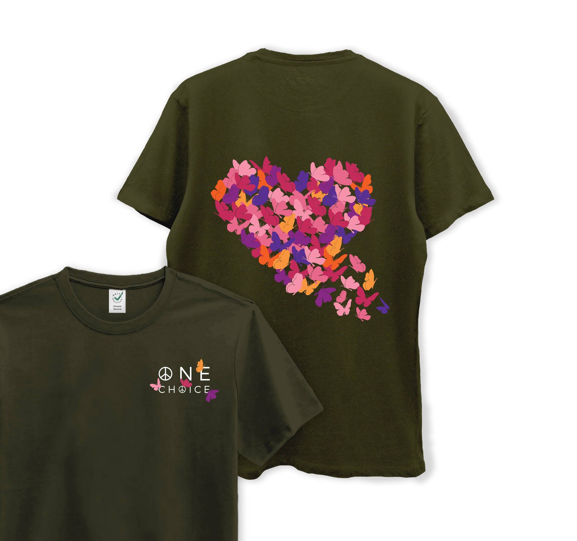 Butterfly Love - Organic Cotton Tee - One Choice Apparel