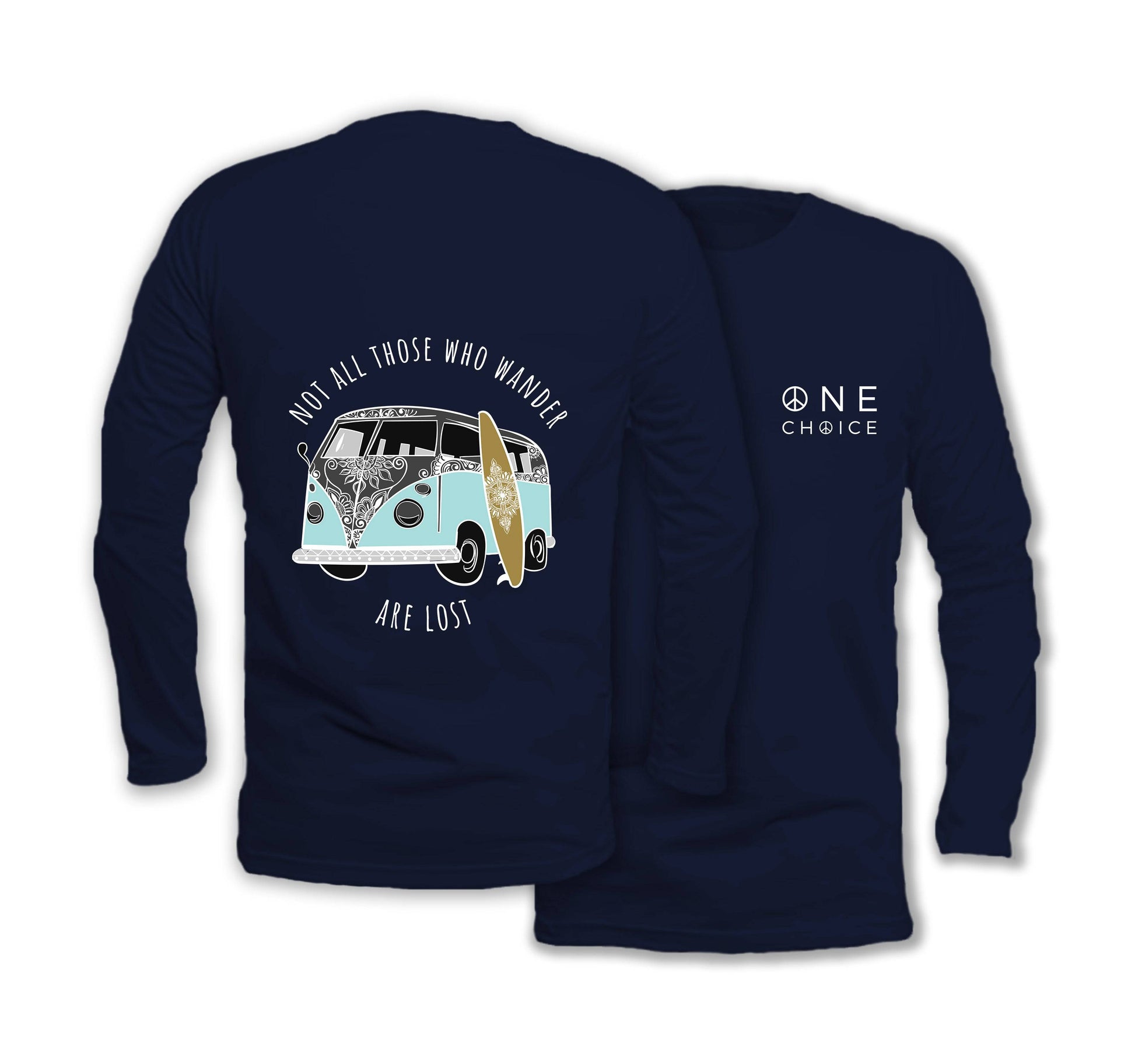 Campervan - Long Sleeve Organic Cotton T-Shirt - One Choice Apparel