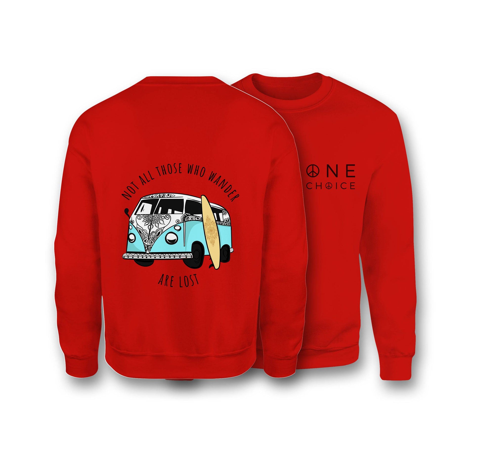 Campervan Sweatshirt - Organic Cotton Sweatshirt - One Choice Apparel