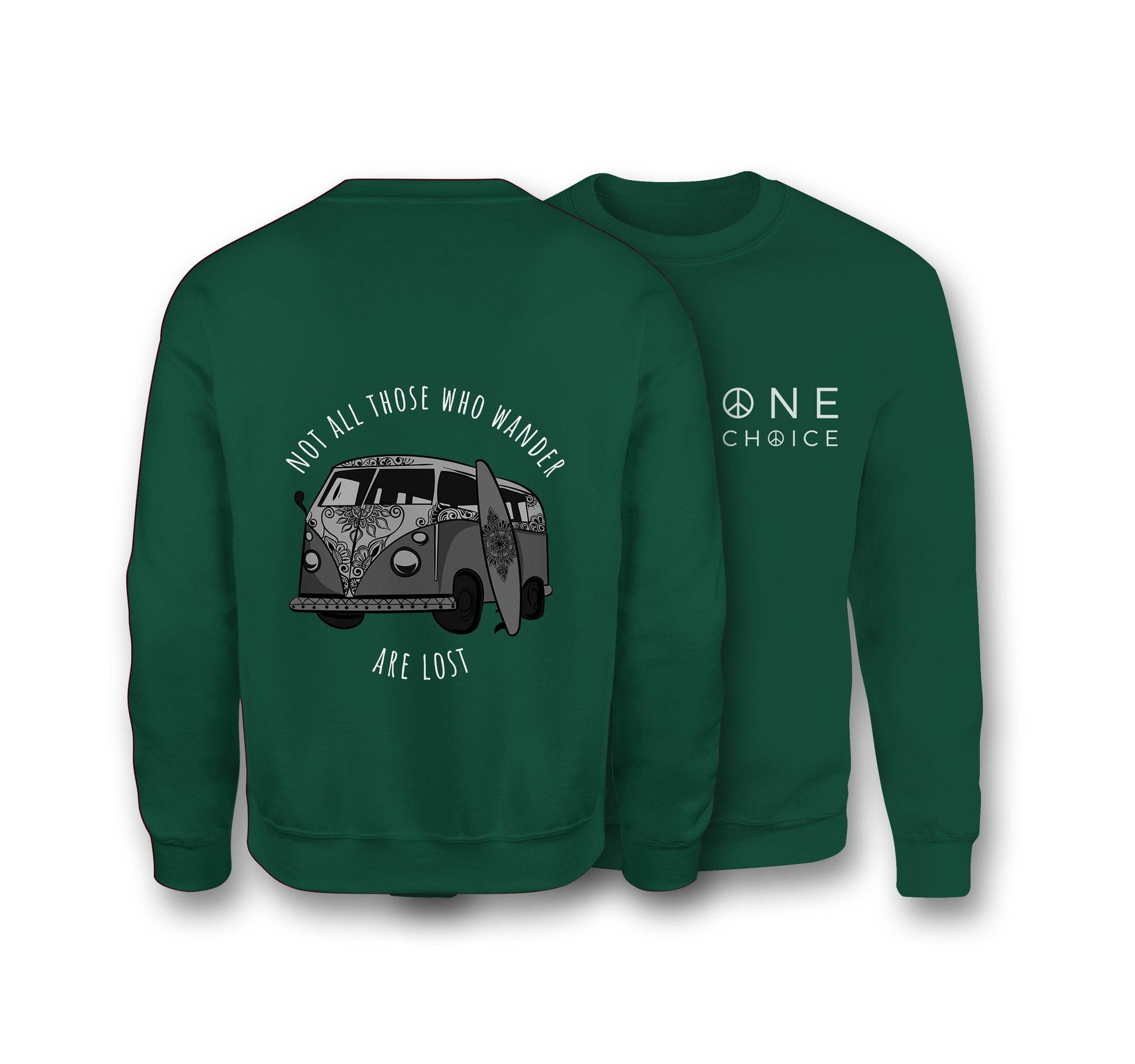 Campervan Sweatshirt - Organic Cotton Sweatshirt - One Choice Apparel