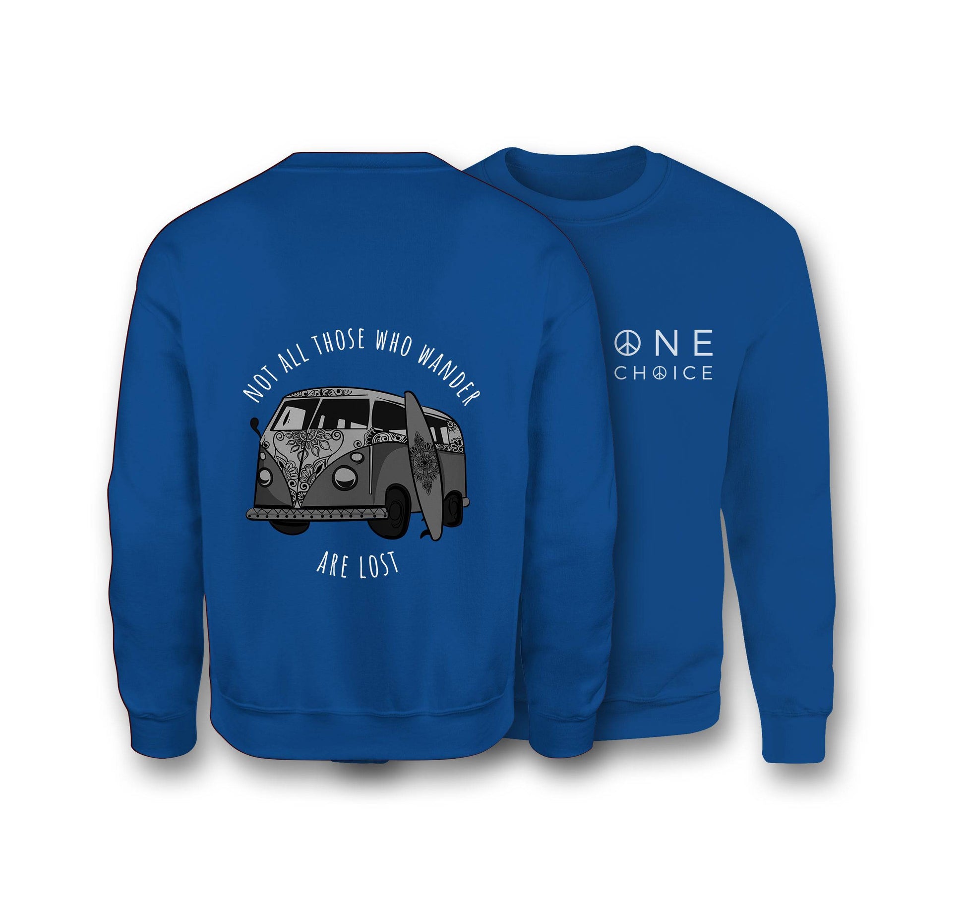 Campervan Sweatshirt - Organic Cotton Sweatshirt - One Choice Apparel