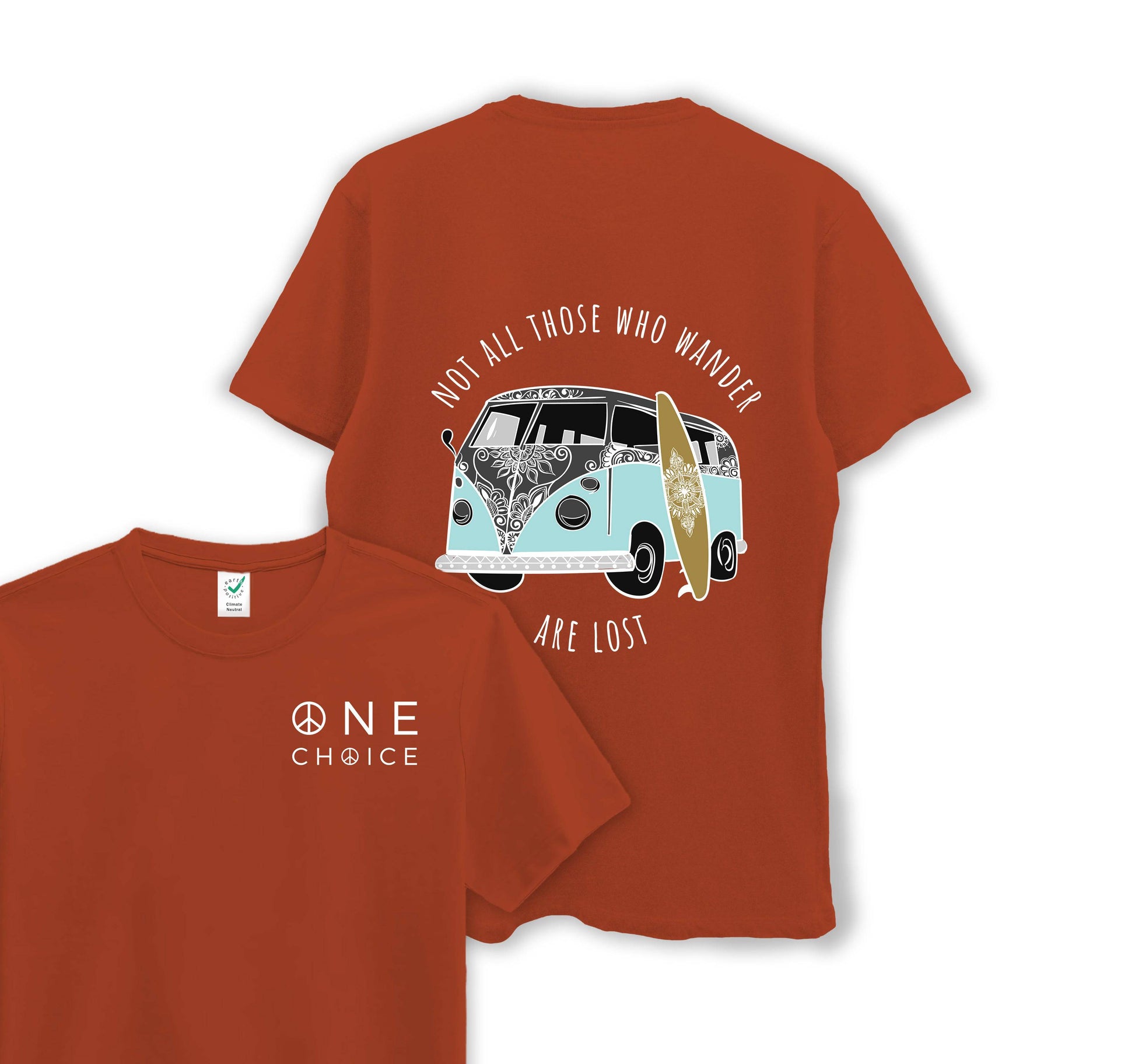 Campervan - Travel Collection - Organic Cotton Tee - One Choice Apparel