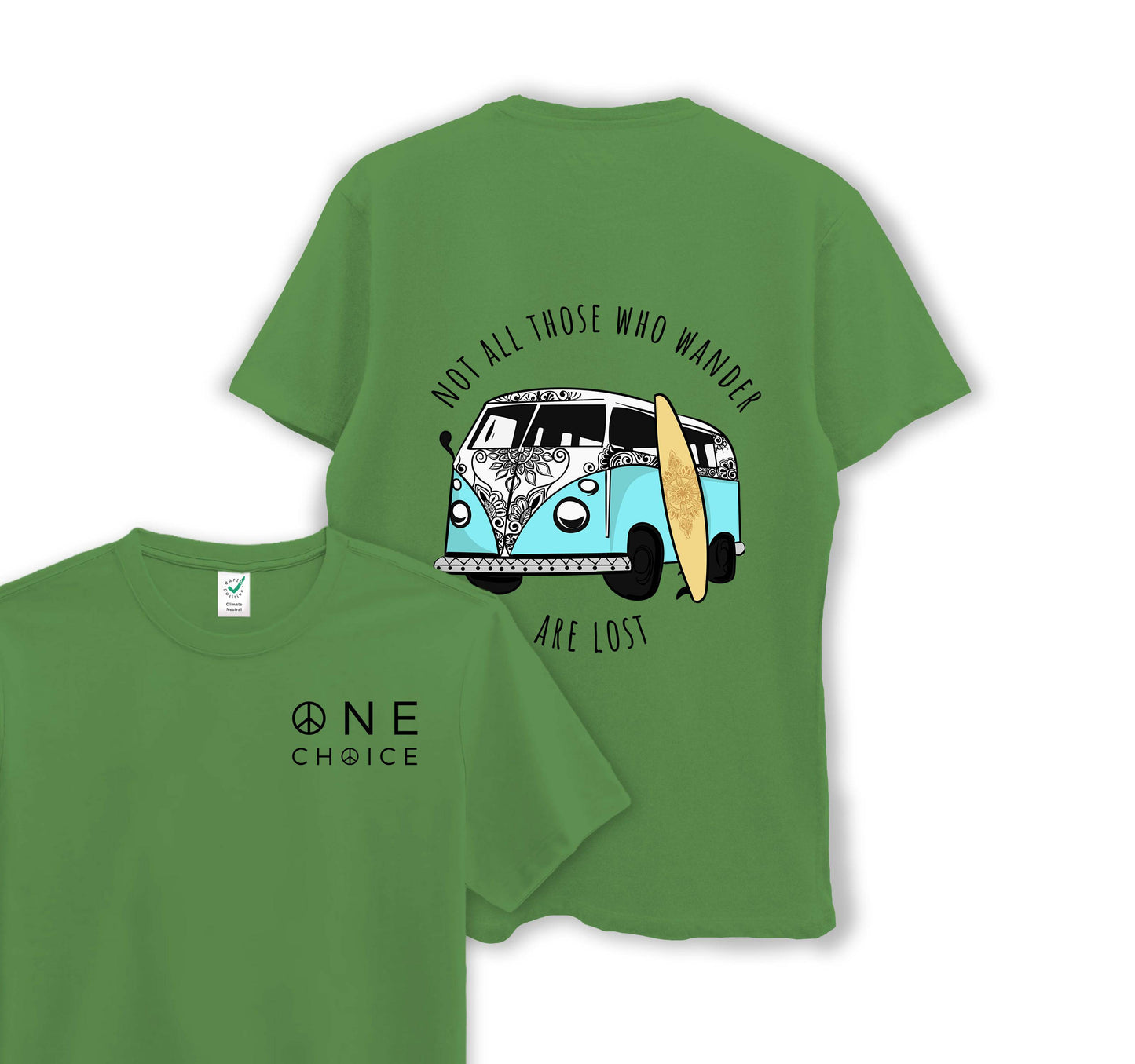 Campervan - Travel Collection - Organic Cotton Tee - One Choice Apparel