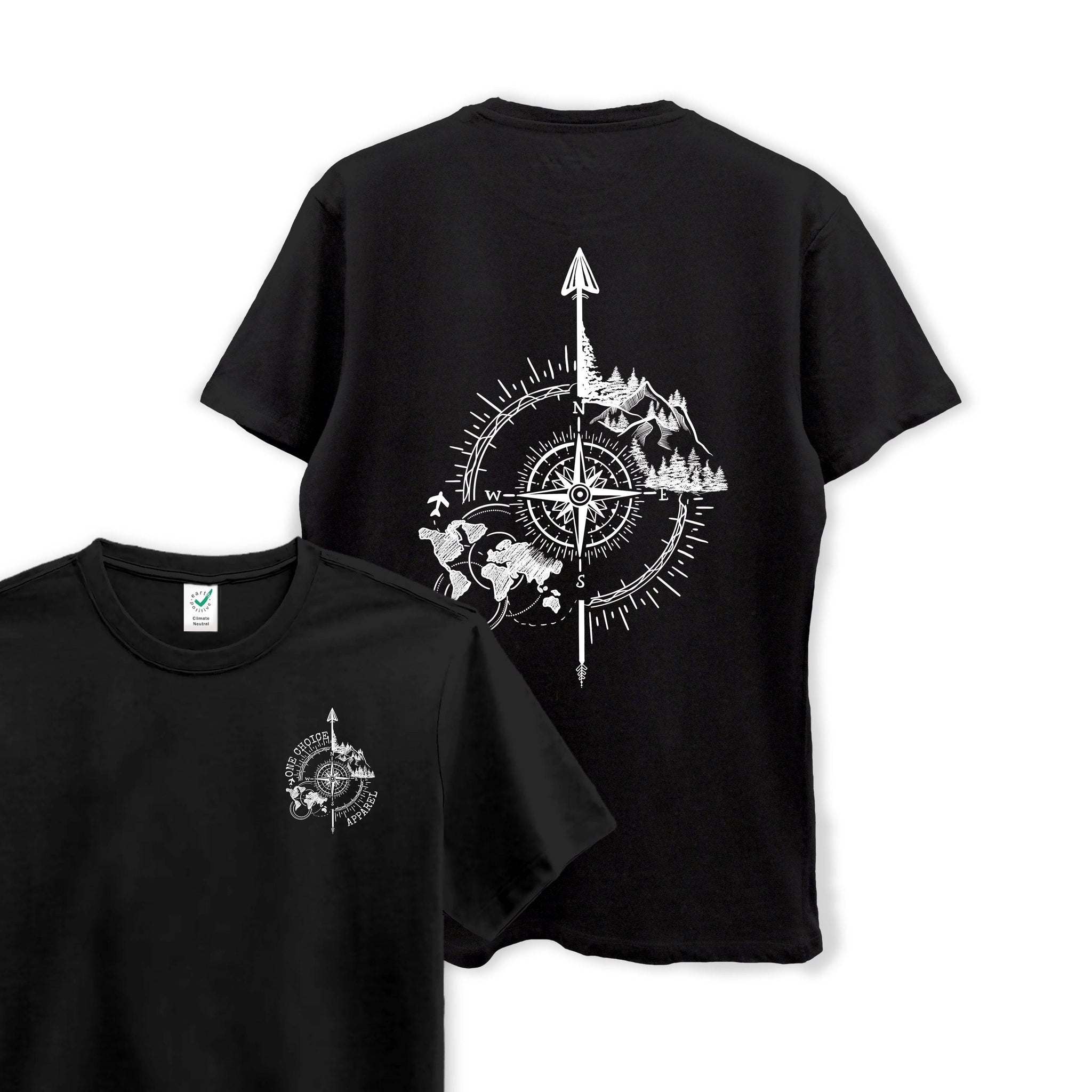 Compass - Organic Cotton Tee - One Choice Apparel