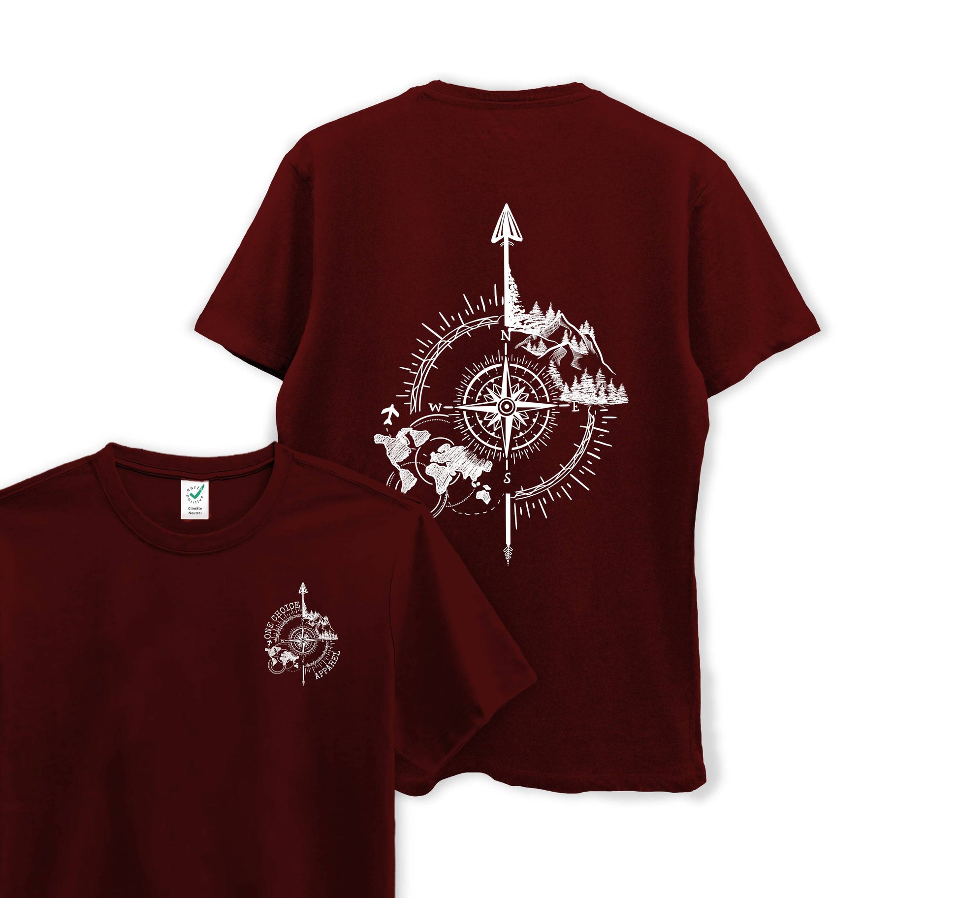 Compass - Organic Cotton Tee - One Choice Apparel