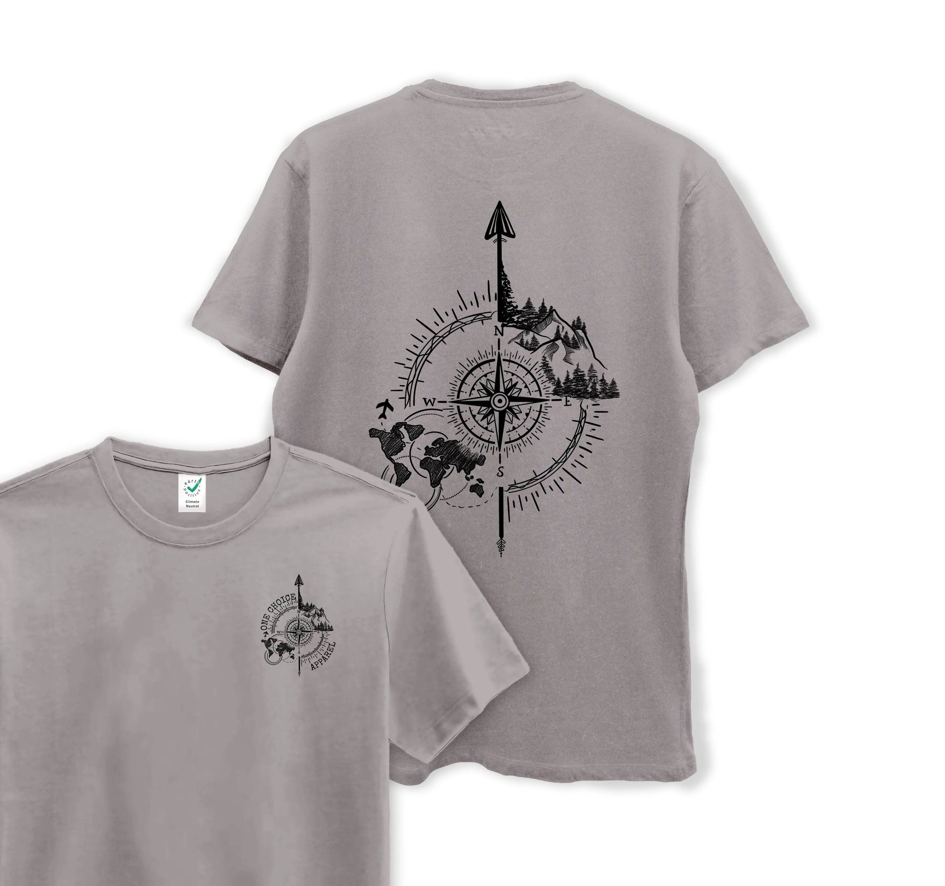 Compass - Organic Cotton Tee - One Choice Apparel