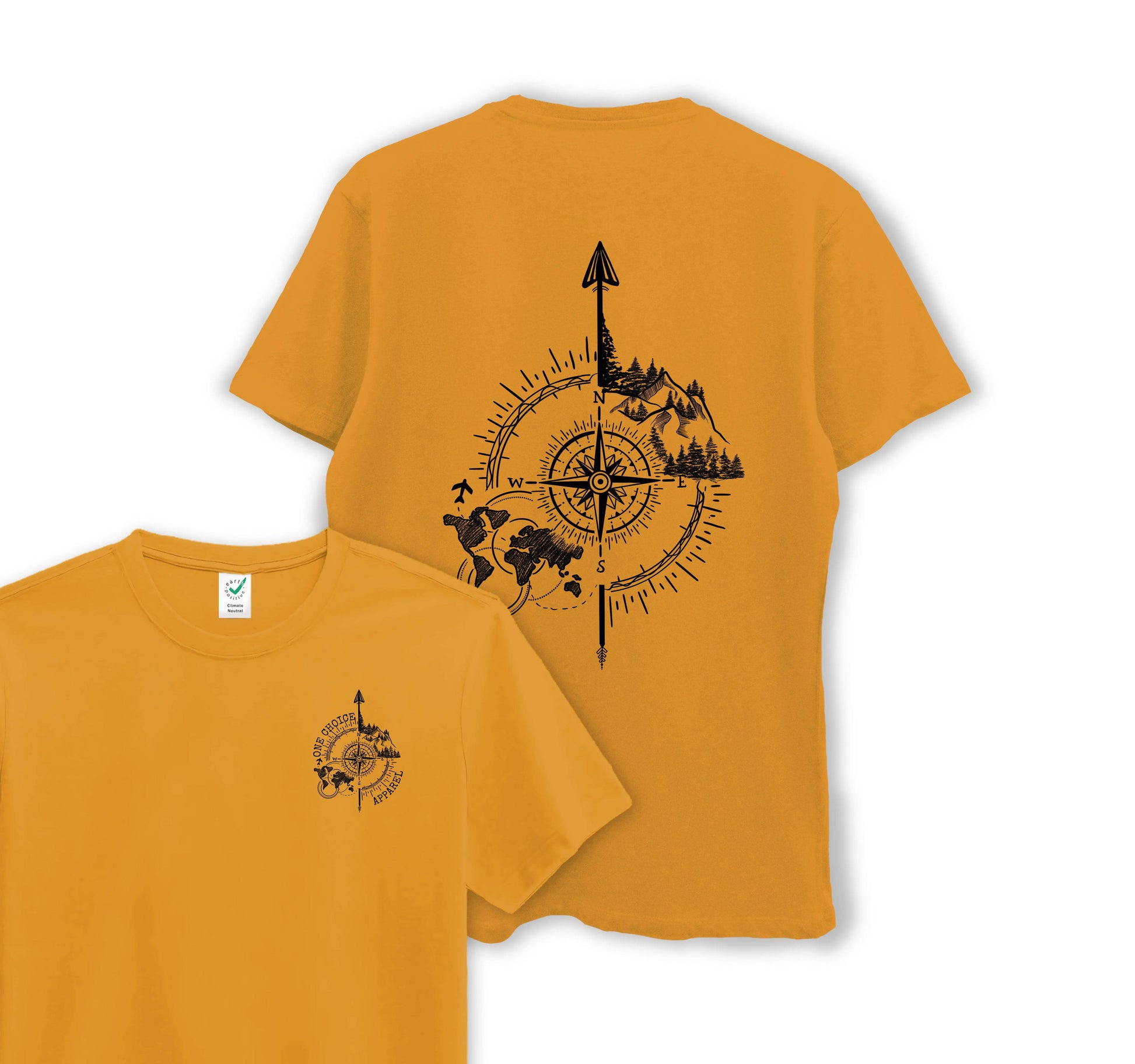 Compass - Organic Cotton Tee - One Choice Apparel