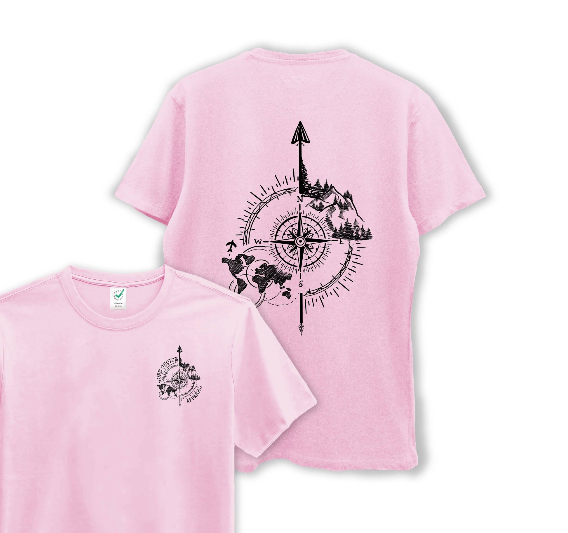 Compass - Organic Cotton Tee - One Choice Apparel