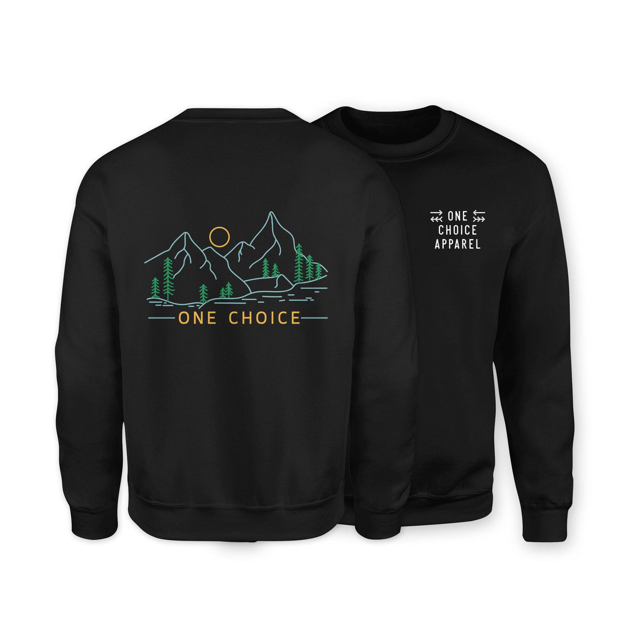 Dusk Scene Sweatshirt - Organic Cotton Sweatshirt - One Choice Apparel