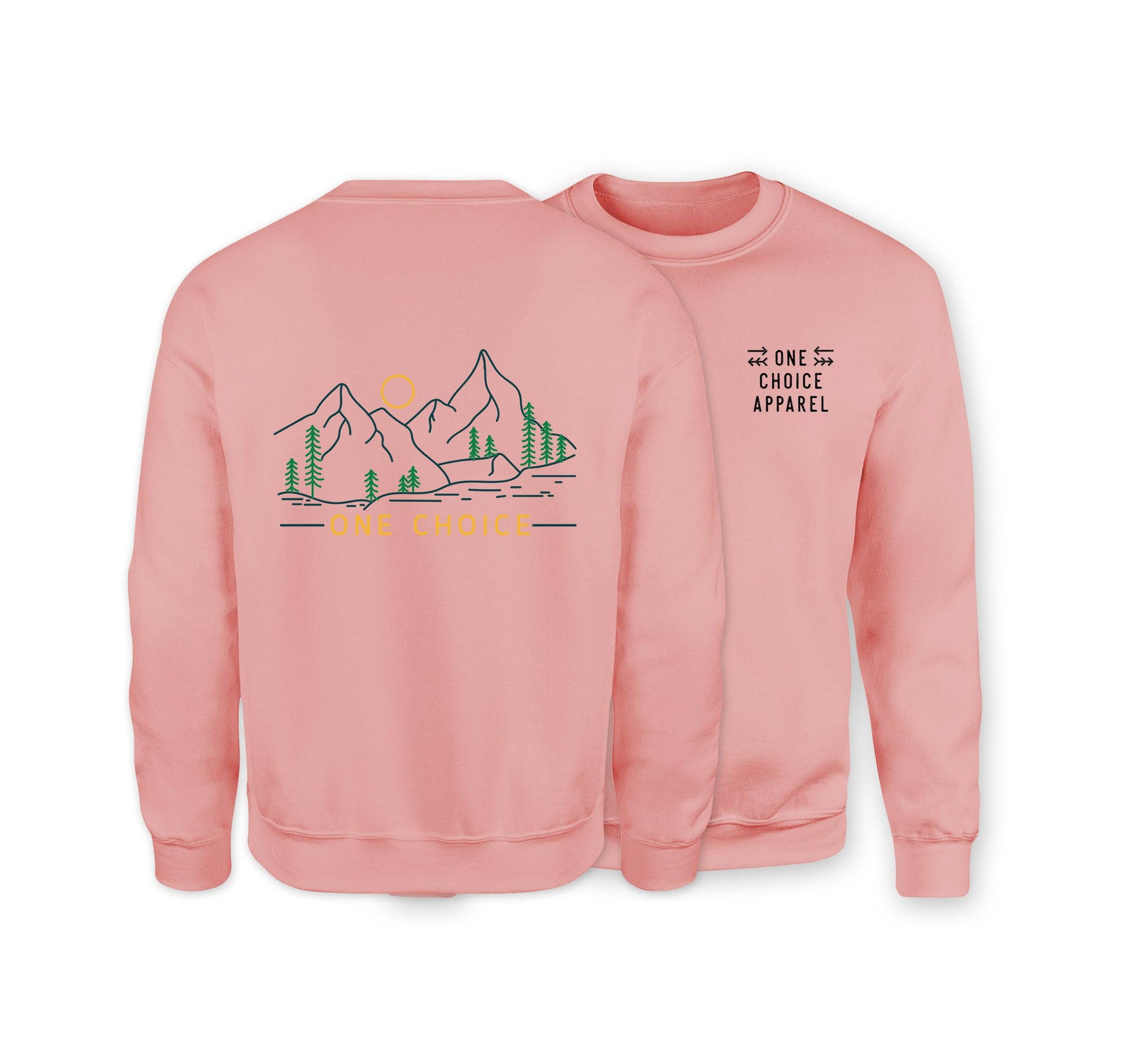 Dusk Scene Sweatshirt - Organic Cotton Sweatshirt - One Choice Apparel