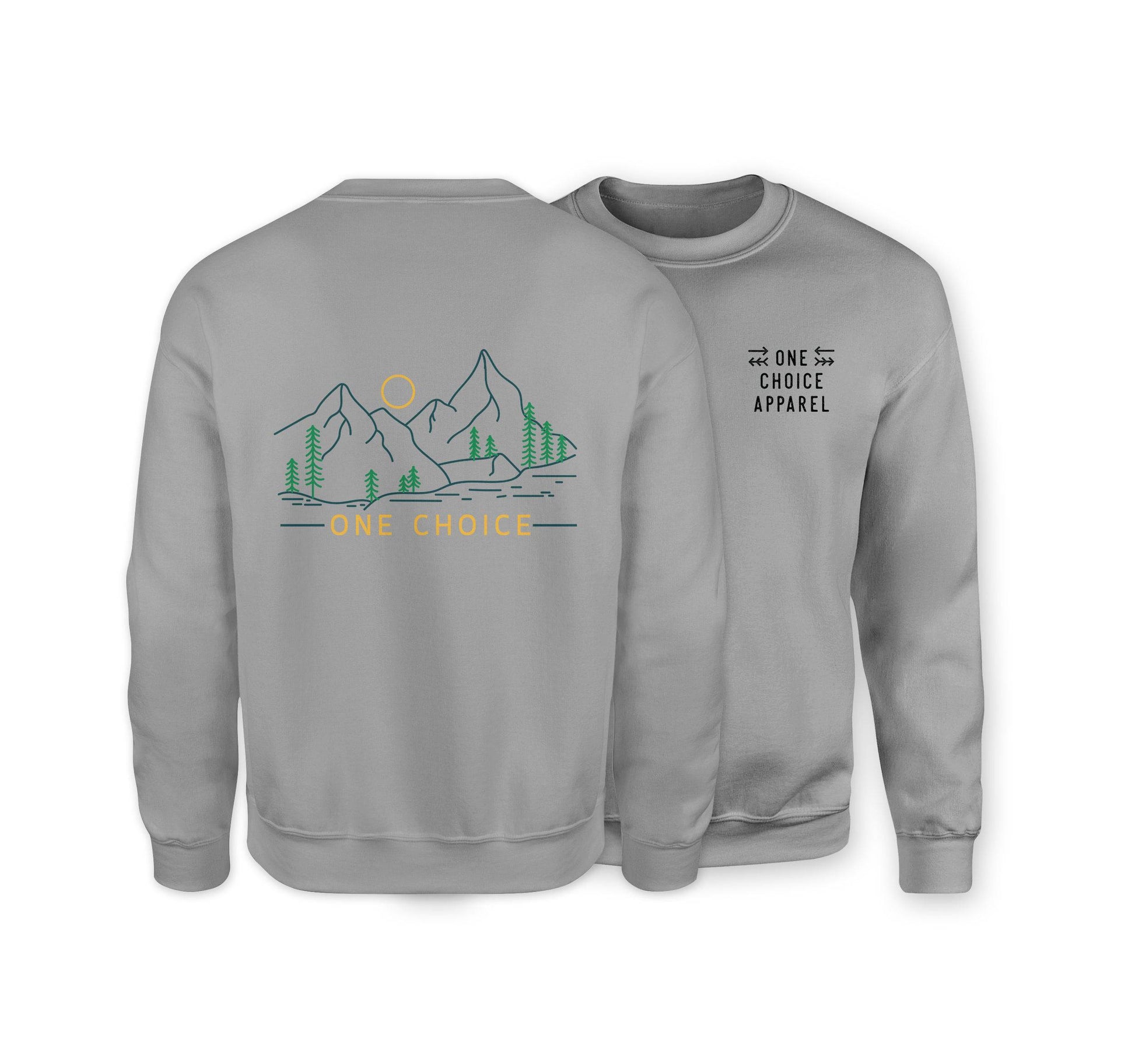 Dusk Scene Sweatshirt - Organic Cotton Sweatshirt - One Choice Apparel