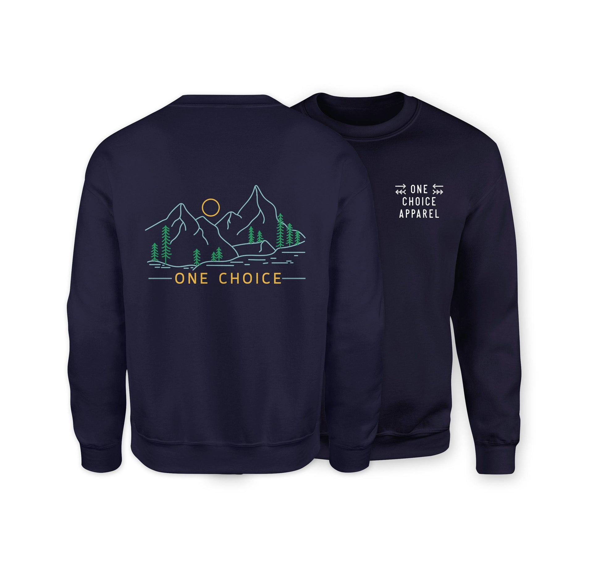 Dusk Scene Sweatshirt - Organic Cotton Sweatshirt - One Choice Apparel