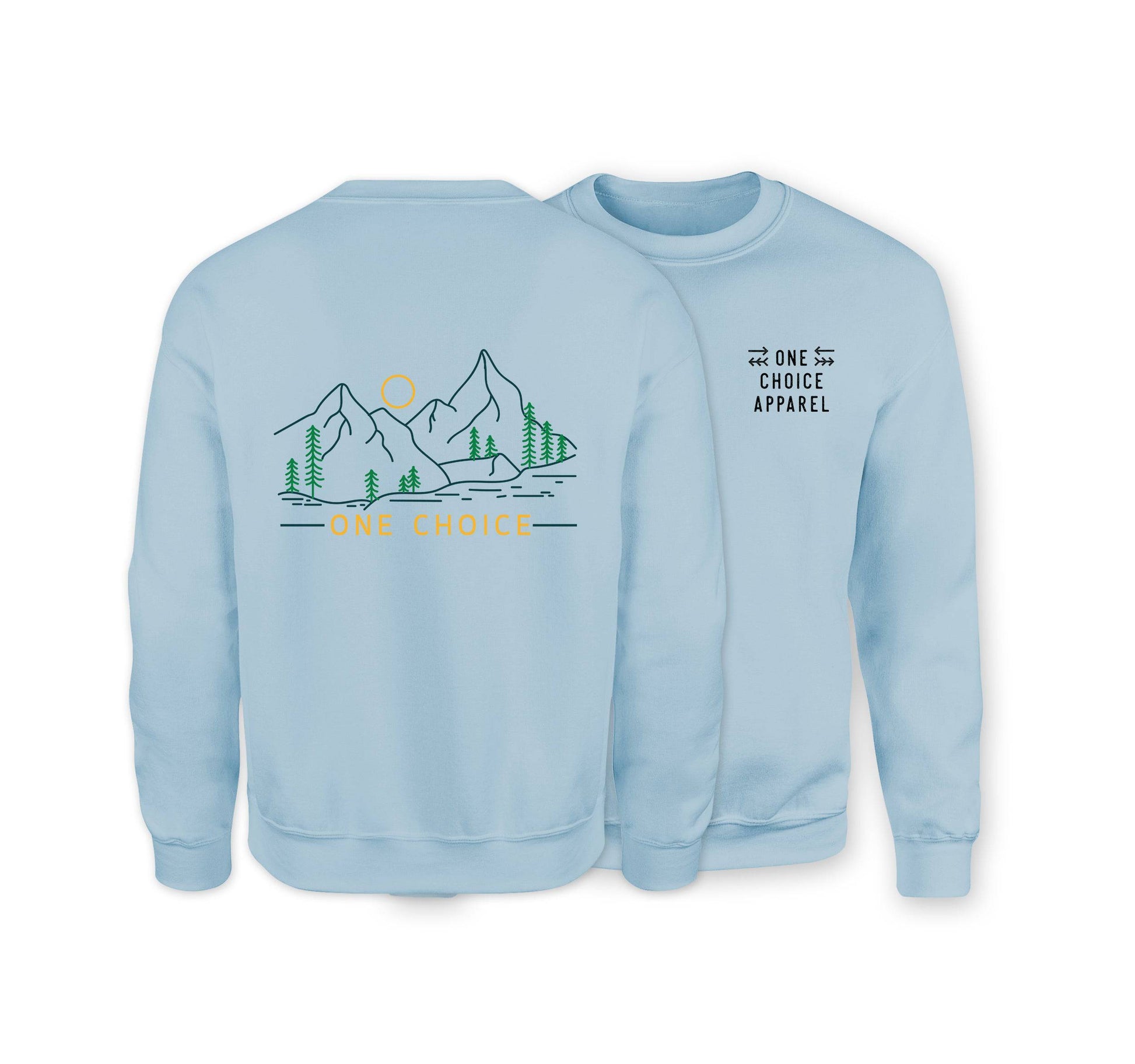 Dusk Scene Sweatshirt - Organic Cotton Sweatshirt - One Choice Apparel