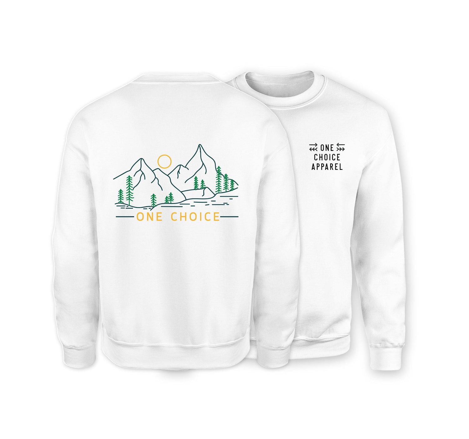 Dusk Scene Sweatshirt - Organic Cotton Sweatshirt - One Choice Apparel