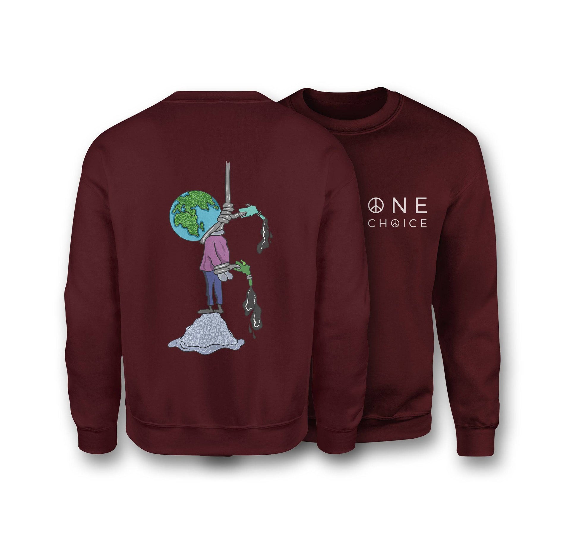 Ecocide Sweatshirt - Organic Cotton Sweatshirt - One Choice Apparel