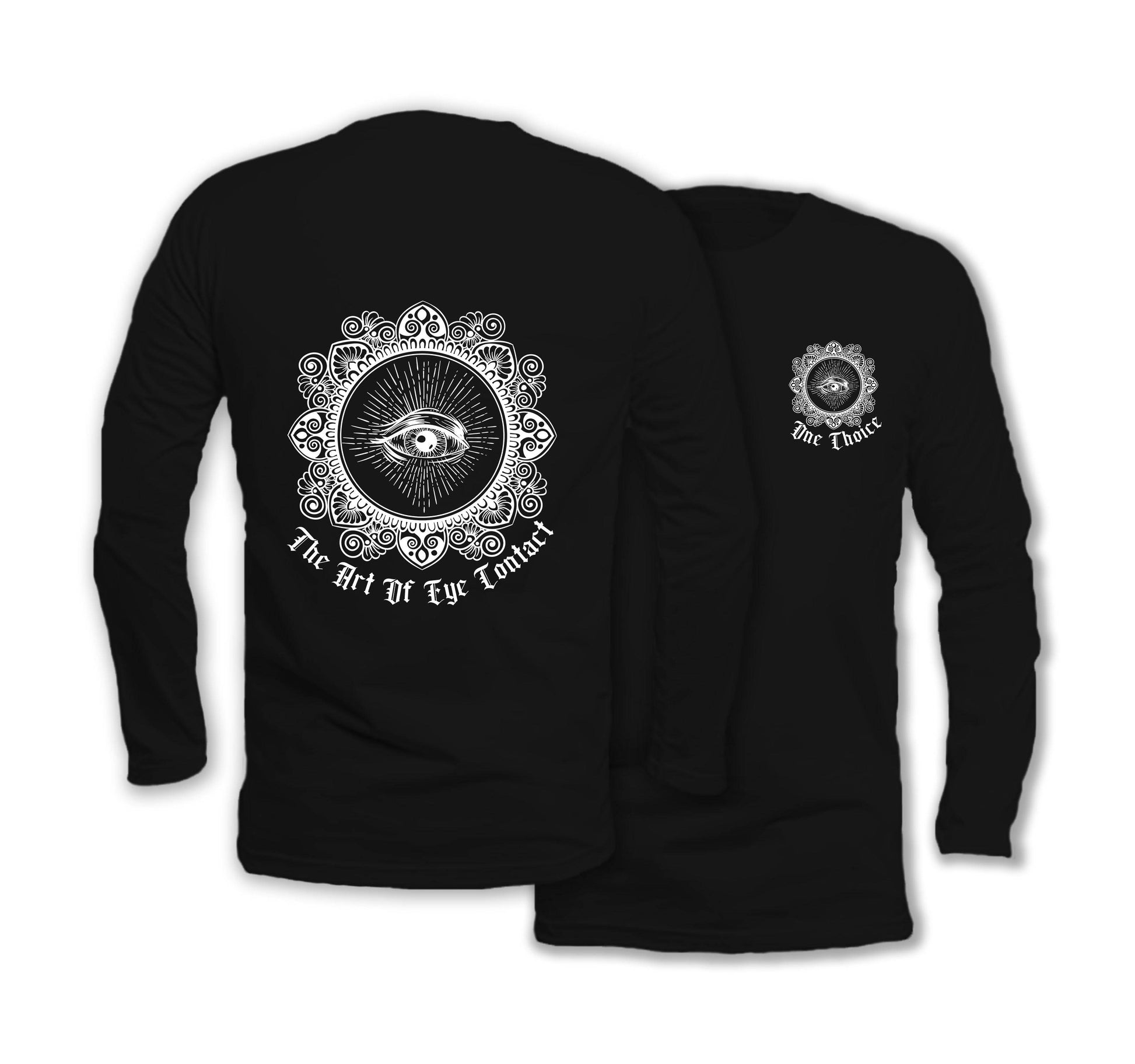 Eye Contact - Long Sleeve Organic Cotton T-Shirt - One Choice Apparel