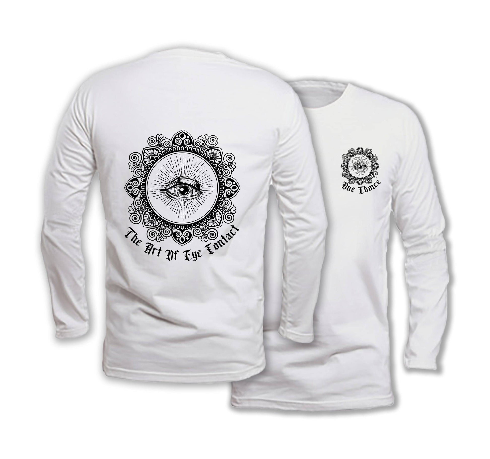 Eye Contact - Long Sleeve Organic Cotton T-Shirt - One Choice Apparel