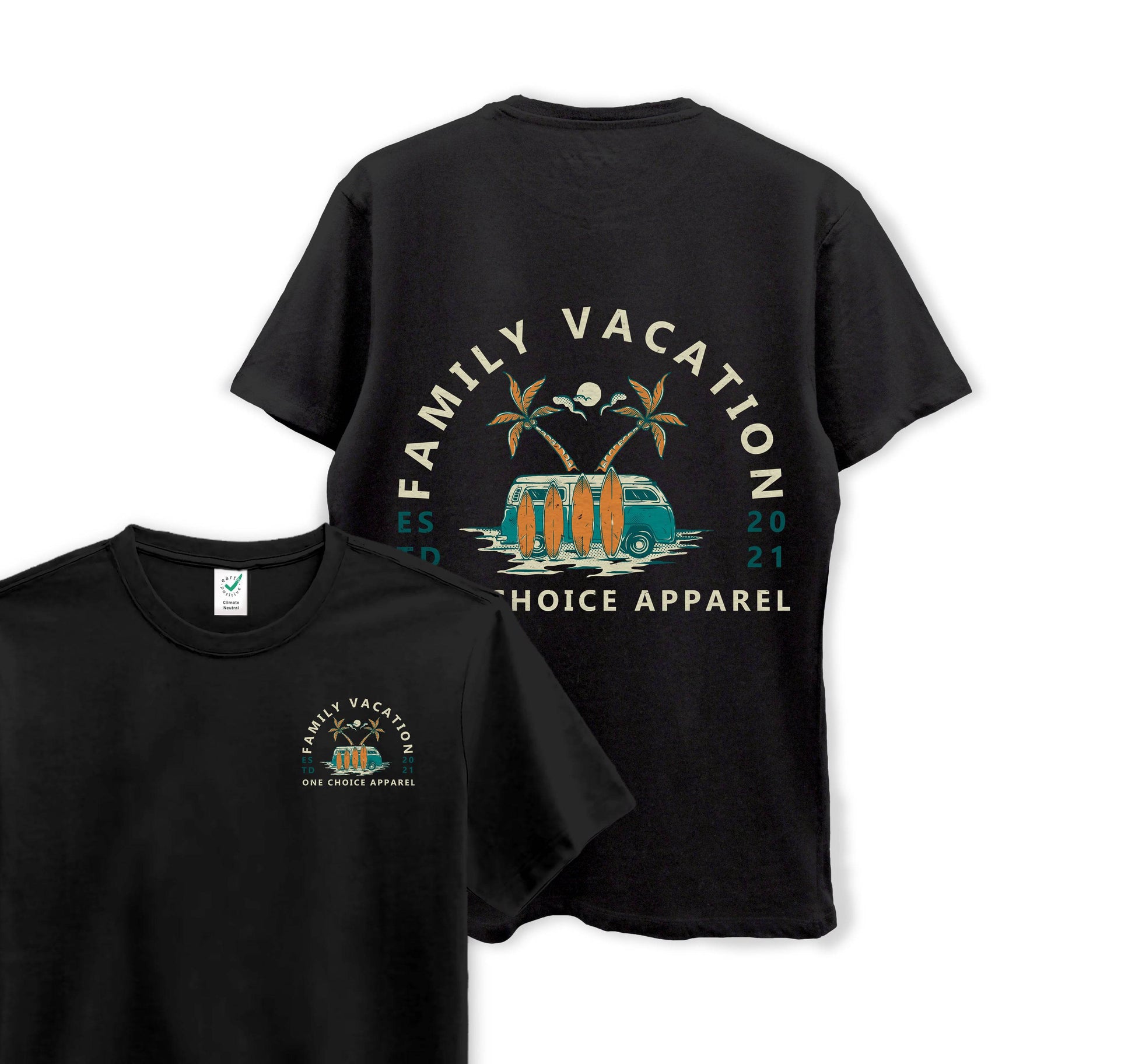 Family Vacation - Organic Cotton Tee - One Choice Apparel