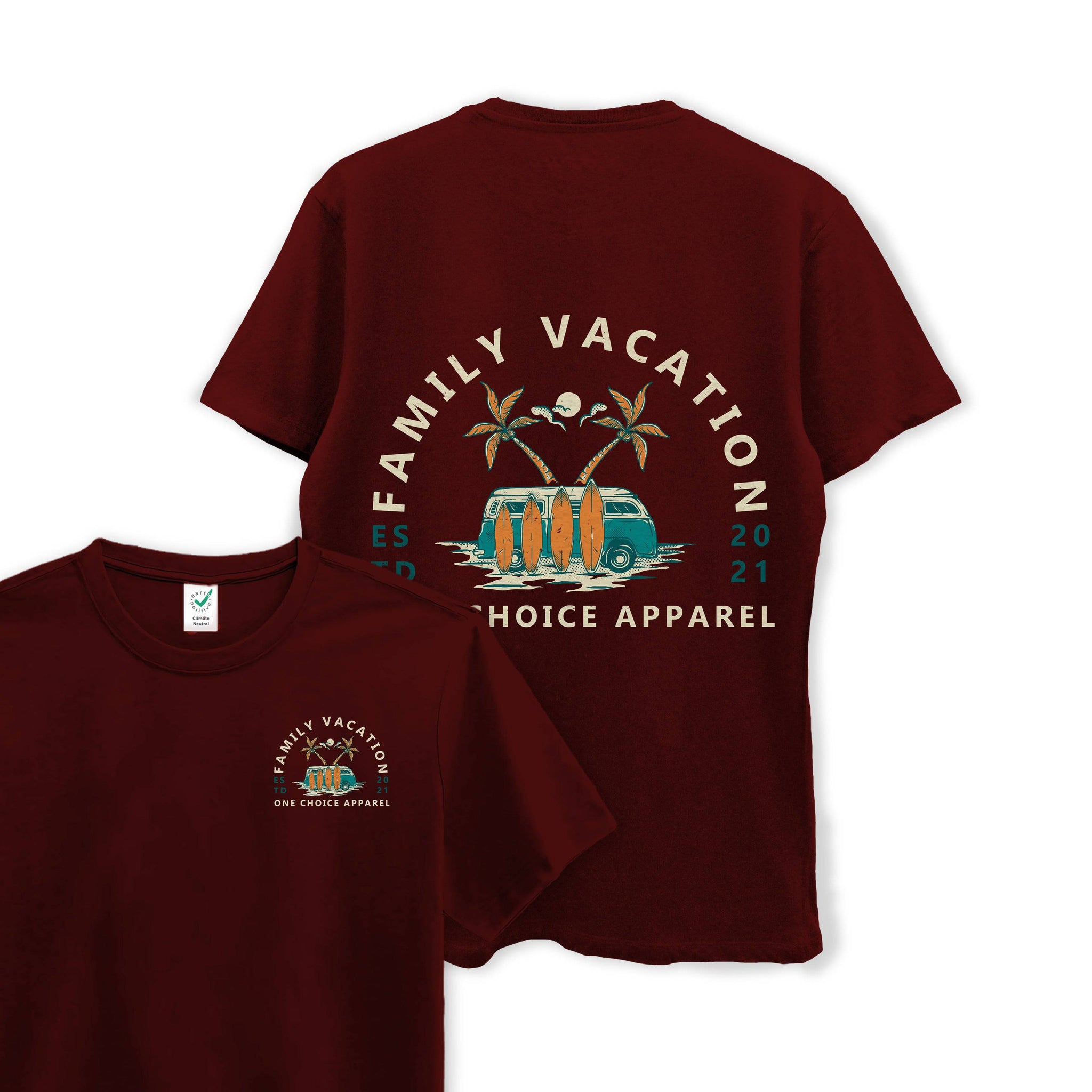 Family Vacation - Organic Cotton Tee - One Choice Apparel