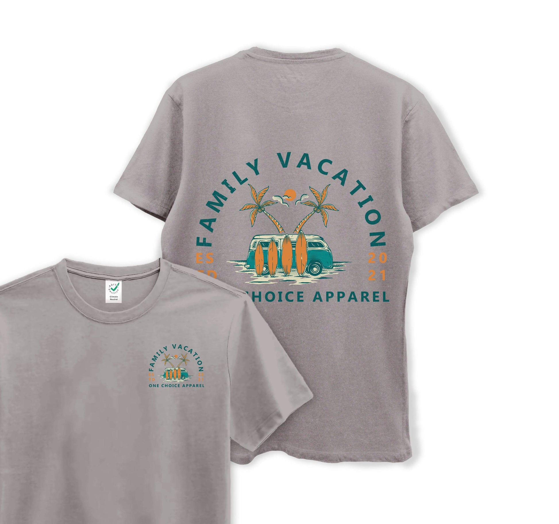 Family Vacation - Organic Cotton Tee - One Choice Apparel