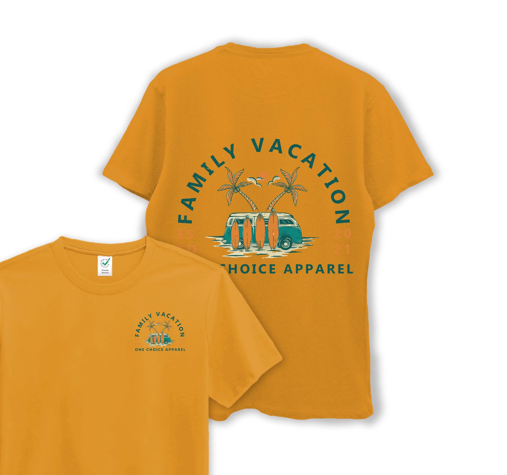 Family Vacation - Organic Cotton Tee - One Choice Apparel