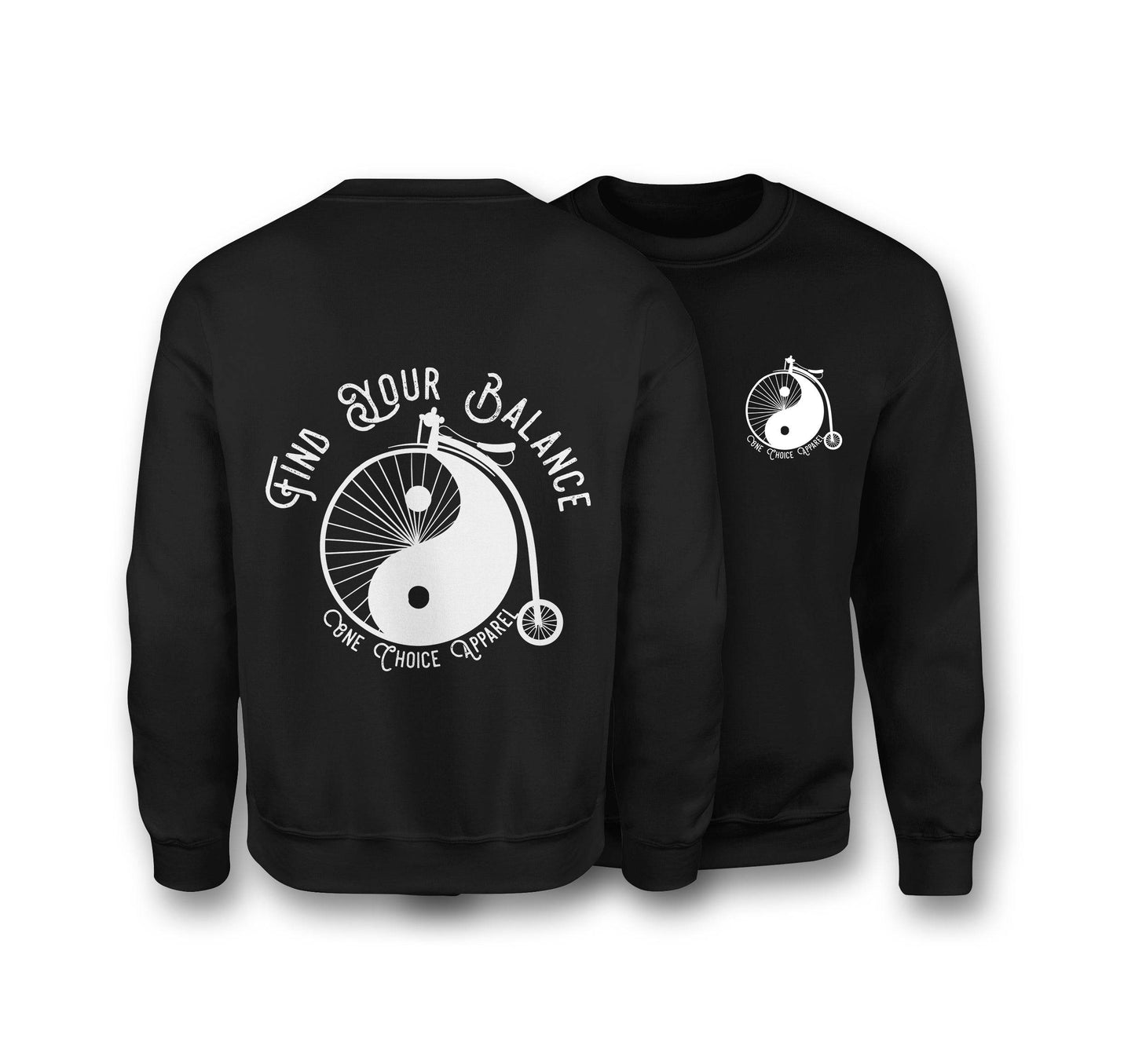 Find Your Balance Sweatshirt - Organic Cotton Sweatshirt - One Choice Apparel