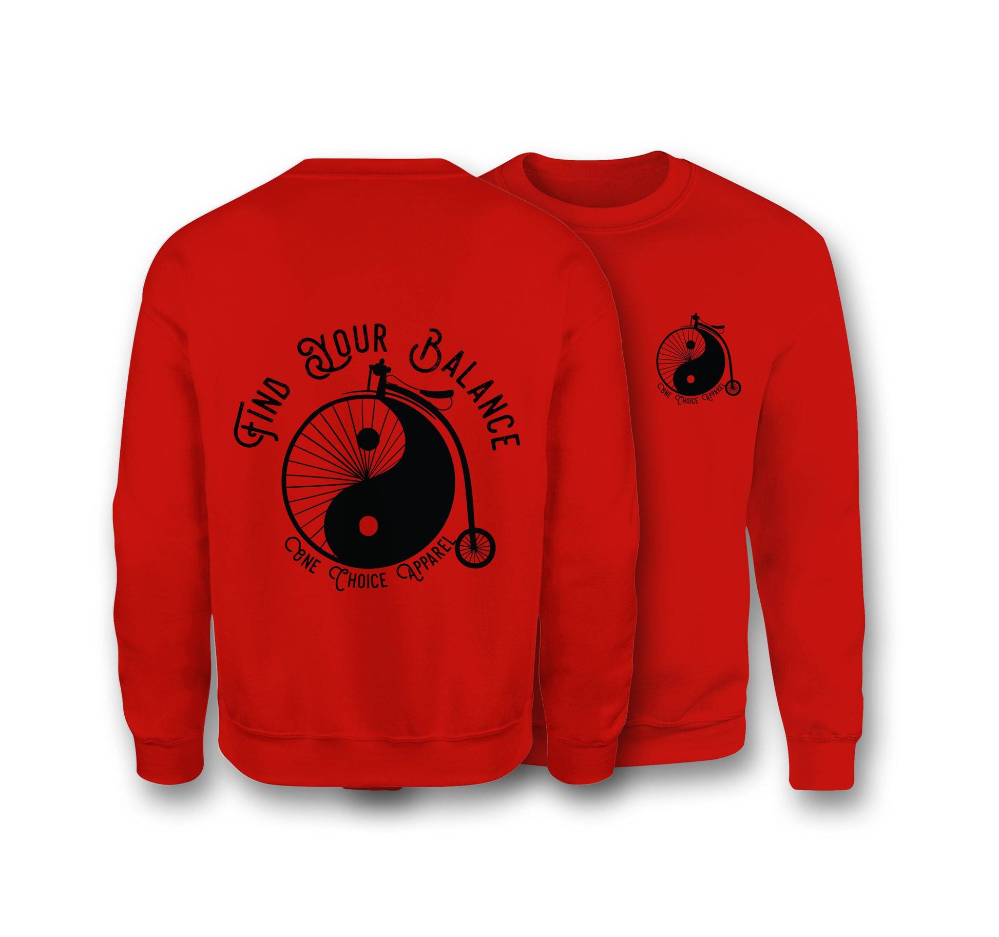 Find Your Balance Sweatshirt - Organic Cotton Sweatshirt - One Choice Apparel