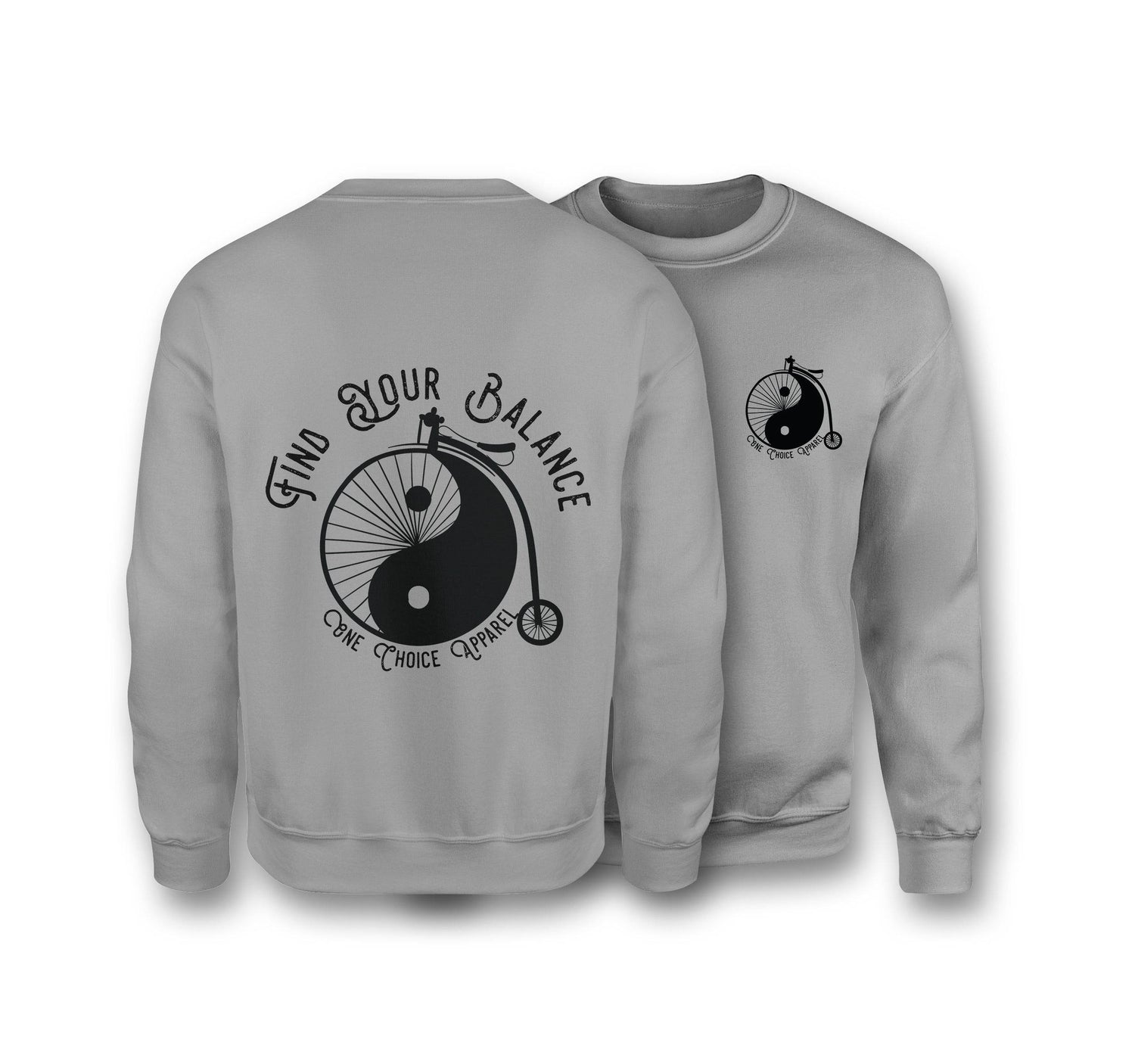 Find Your Balance Sweatshirt - Organic Cotton Sweatshirt - One Choice Apparel