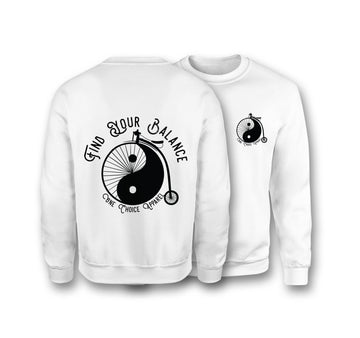 Find Your Balance Sweatshirt - Organic Cotton Sweatshirt - One Choice Apparel