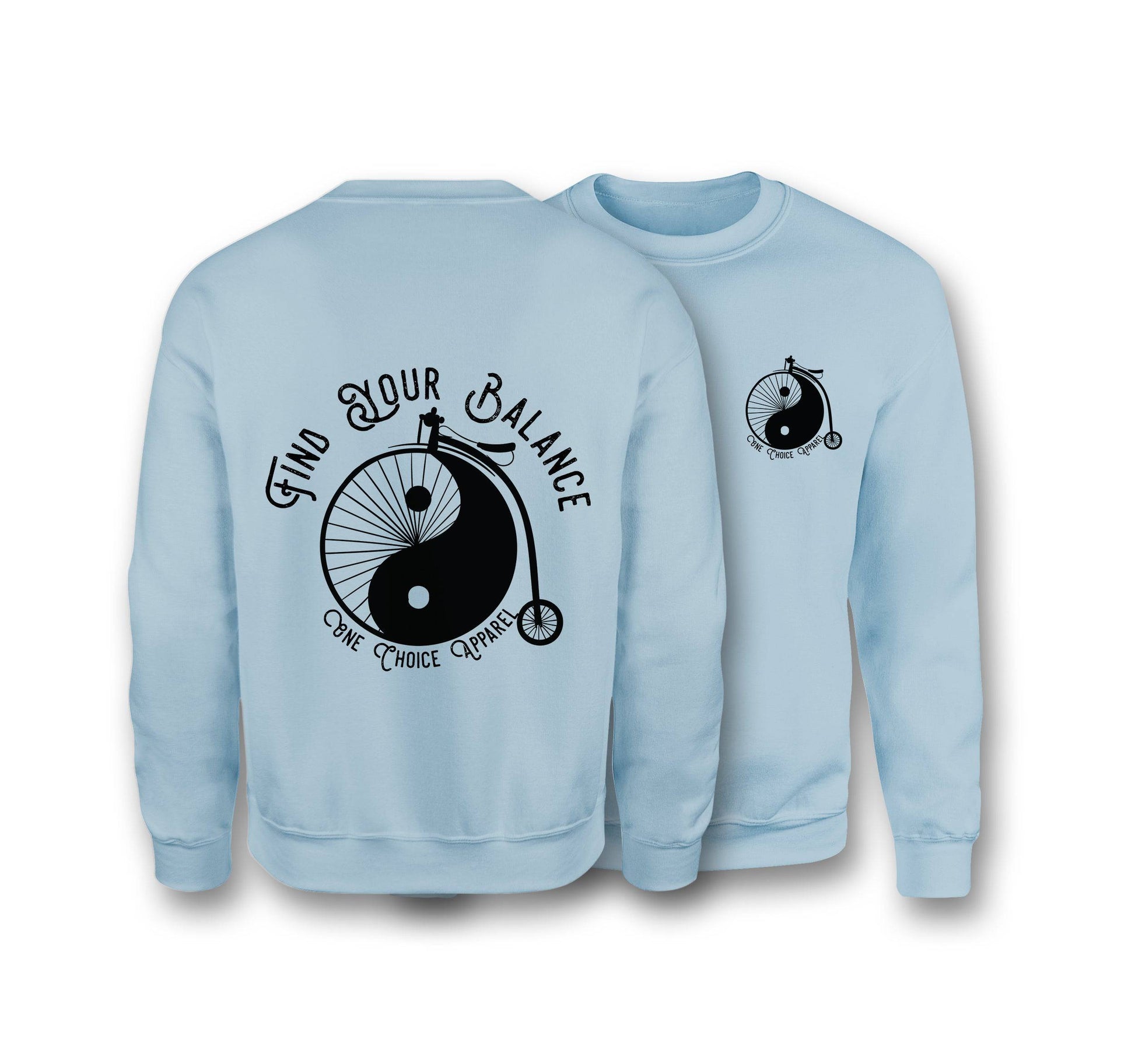 Find Your Balance Sweatshirt - Organic Cotton Sweatshirt - One Choice Apparel