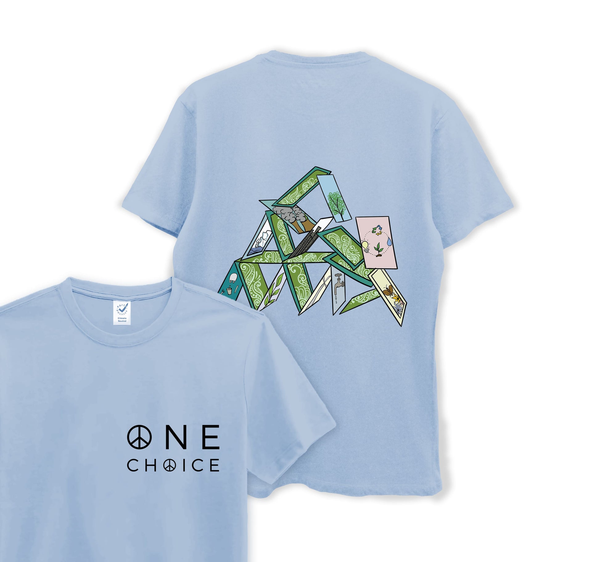 House of Cards - Climate Change Collection - Organic Cotton Tee - One Choice Apparel