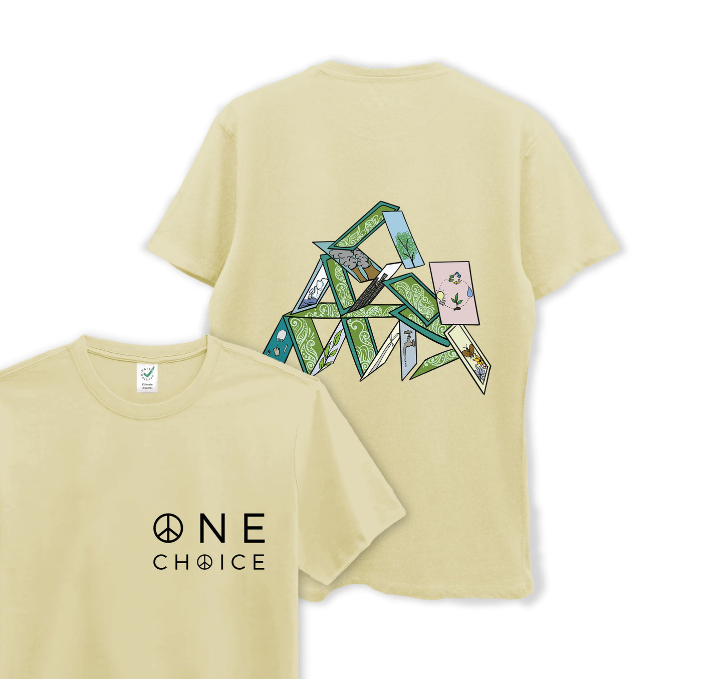 House of Cards - Climate Change Collection - Organic Cotton Tee - One Choice Apparel
