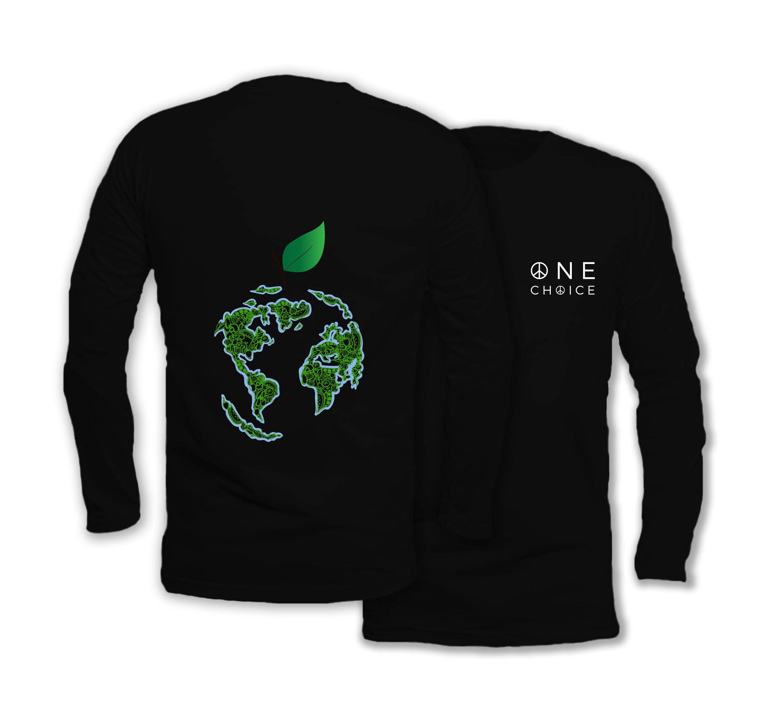 Keep It Green - Long Sleeve Organic Cotton T-Shirt - One Choice Apparel