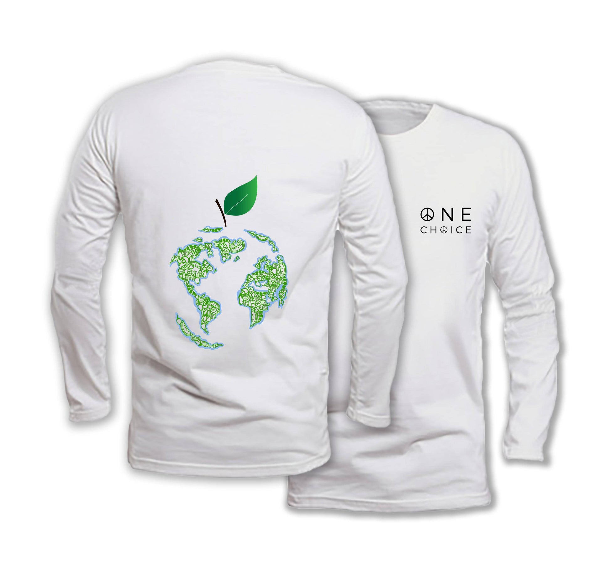 Keep It Green - Long Sleeve Organic Cotton T-Shirt - One Choice Apparel